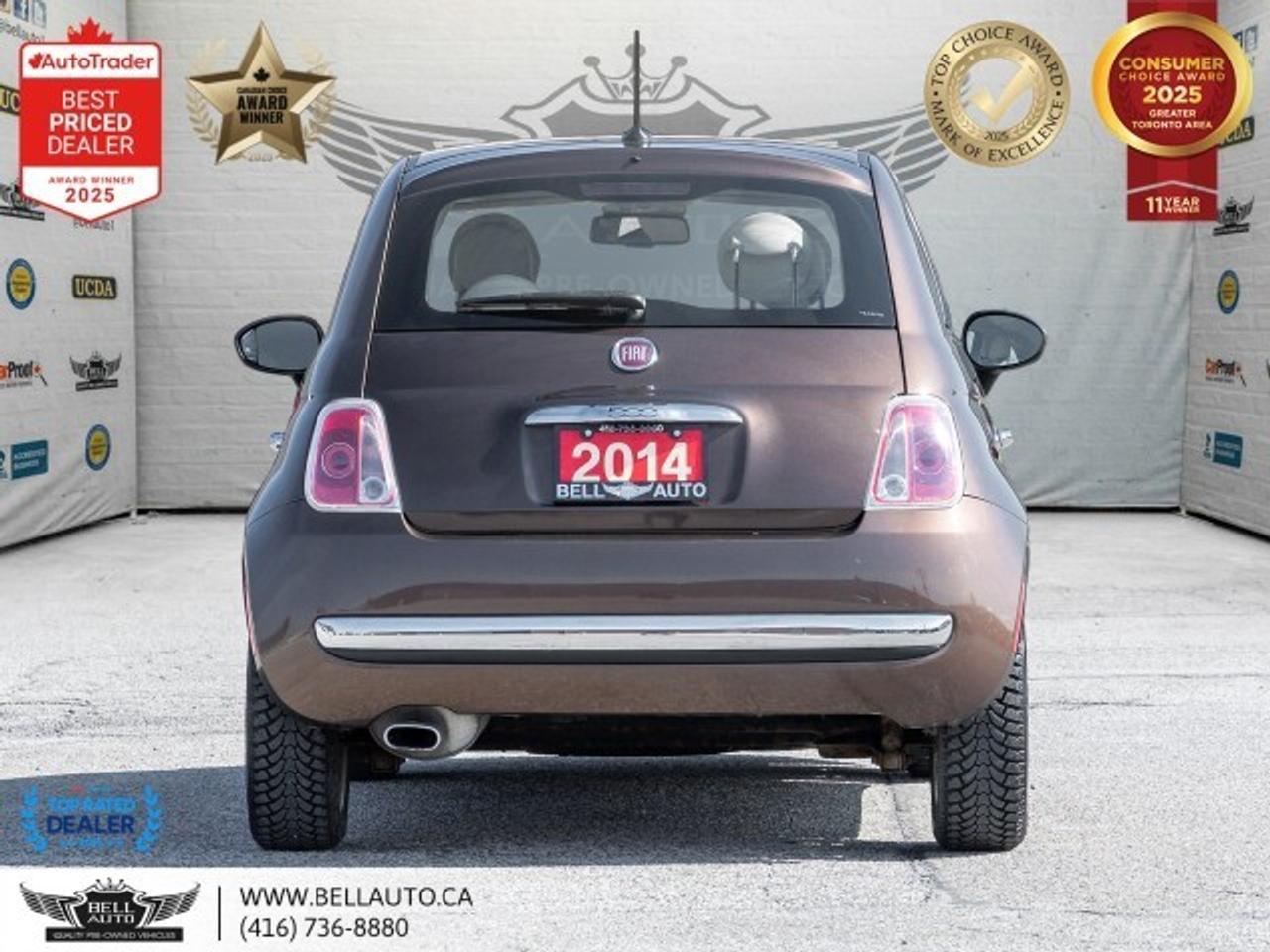 2014 Fiat 500 Lounge   SUNROOF   LTHR   HTDSEATS   CDPLAYER   NO Photo