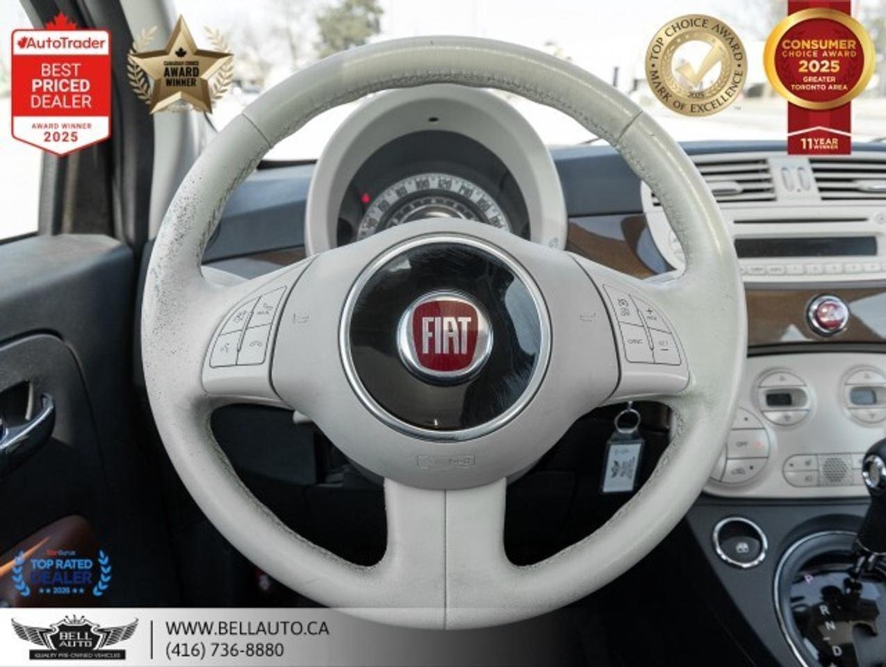 2014 Fiat 500 Lounge   SUNROOF   LTHR   HTDSEATS   CDPLAYER   NO Photo
