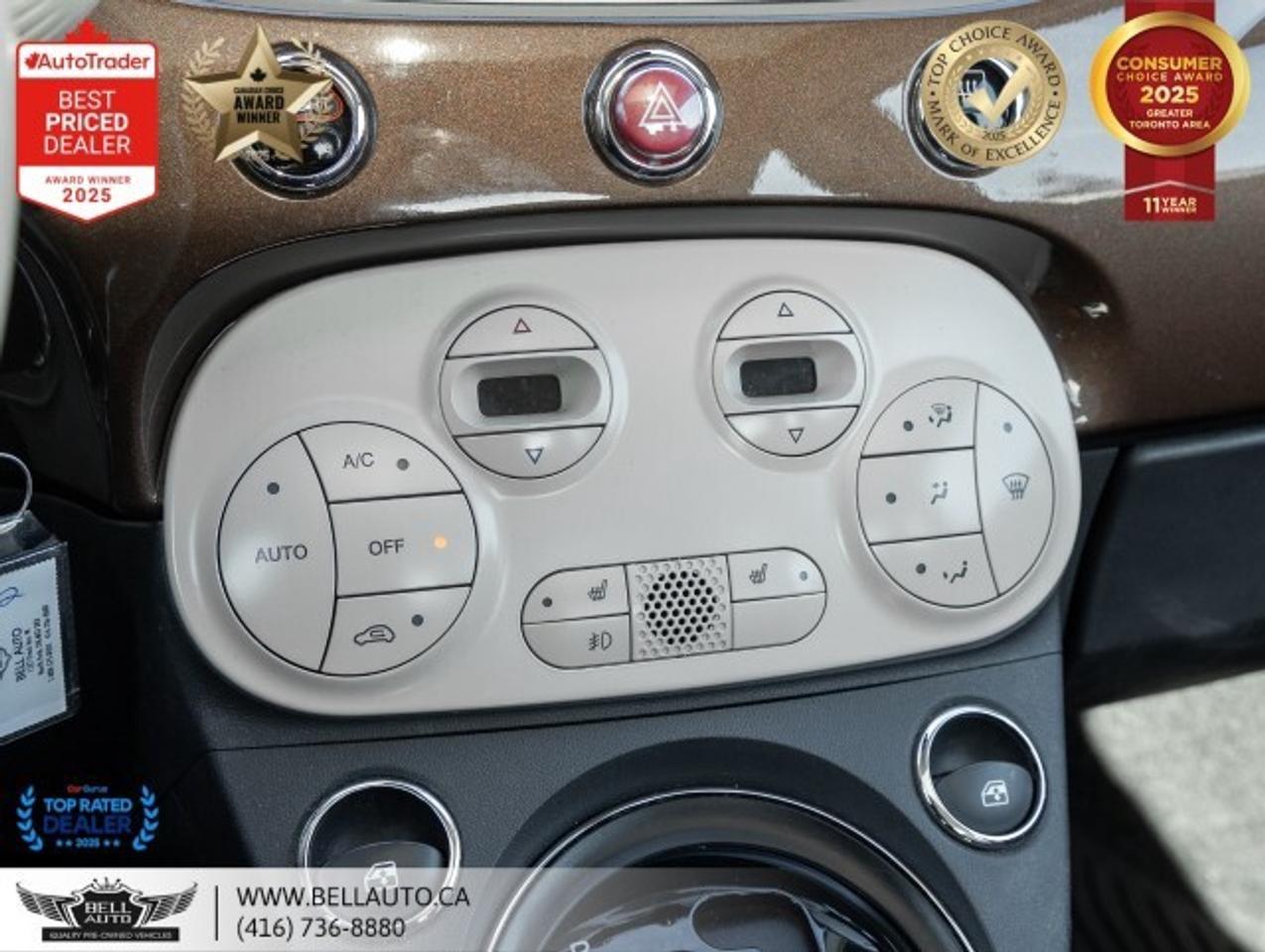 2014 Fiat 500 Lounge   SUNROOF   LTHR   HTDSEATS   CDPLAYER   NO Photo
