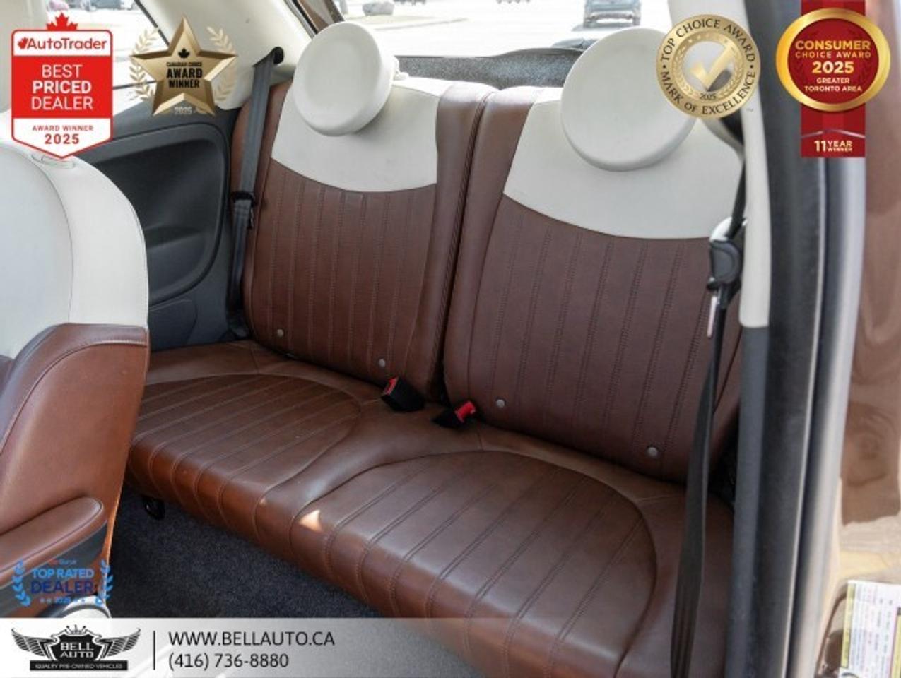 2014 Fiat 500 Lounge   SUNROOF   LTHR   HTDSEATS   CDPLAYER   NO Photo