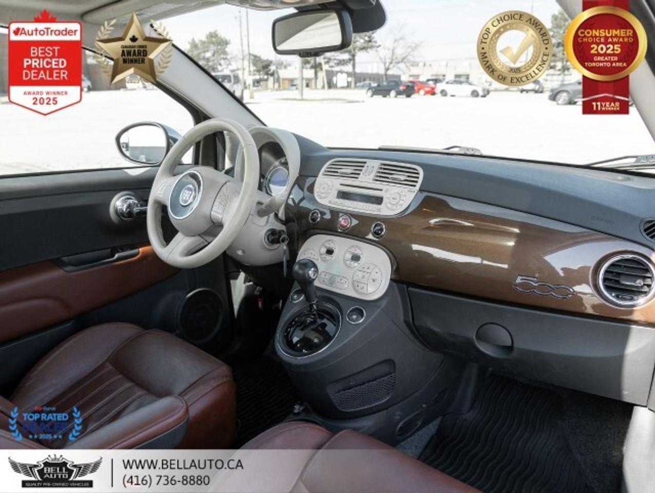 2014 Fiat 500 Lounge   SUNROOF   LTHR   HTDSEATS   CDPLAYER   NO Photo