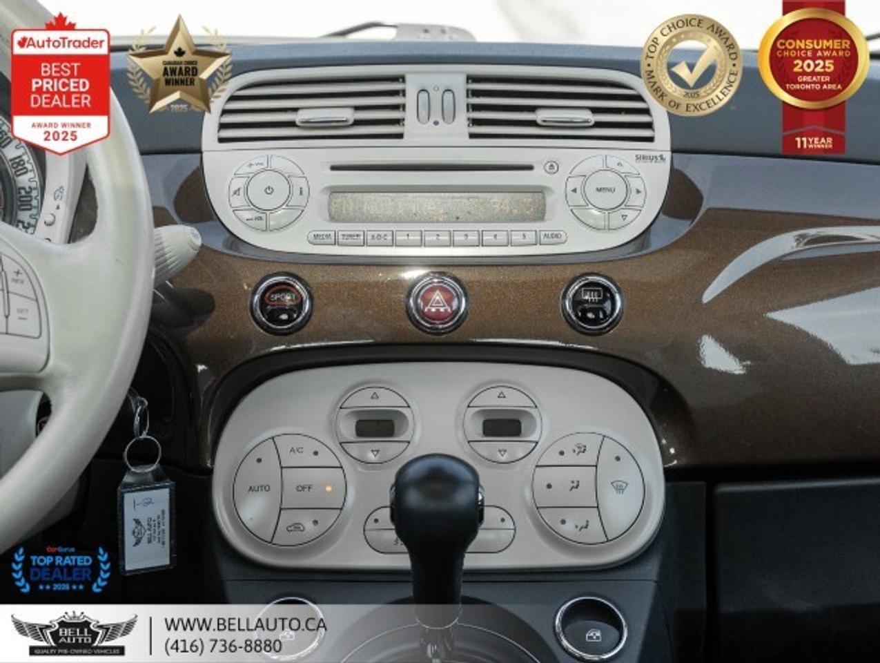 2014 Fiat 500 Lounge   SUNROOF   LTHR   HTDSEATS   CDPLAYER   NO Photo
