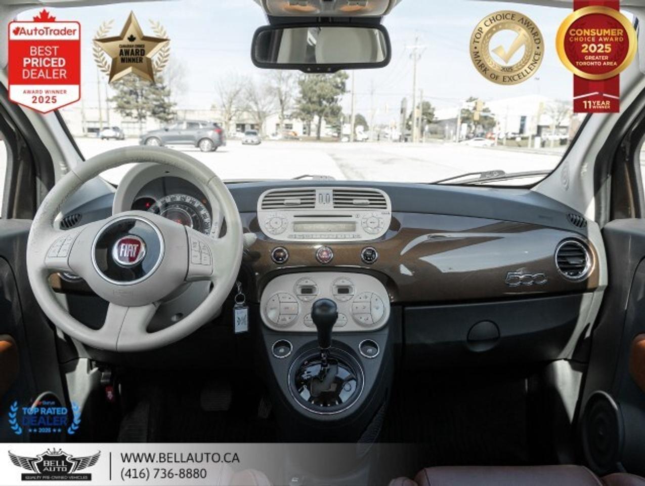 2014 Fiat 500 Lounge   SUNROOF   LTHR   HTDSEATS   CDPLAYER   NO Photo