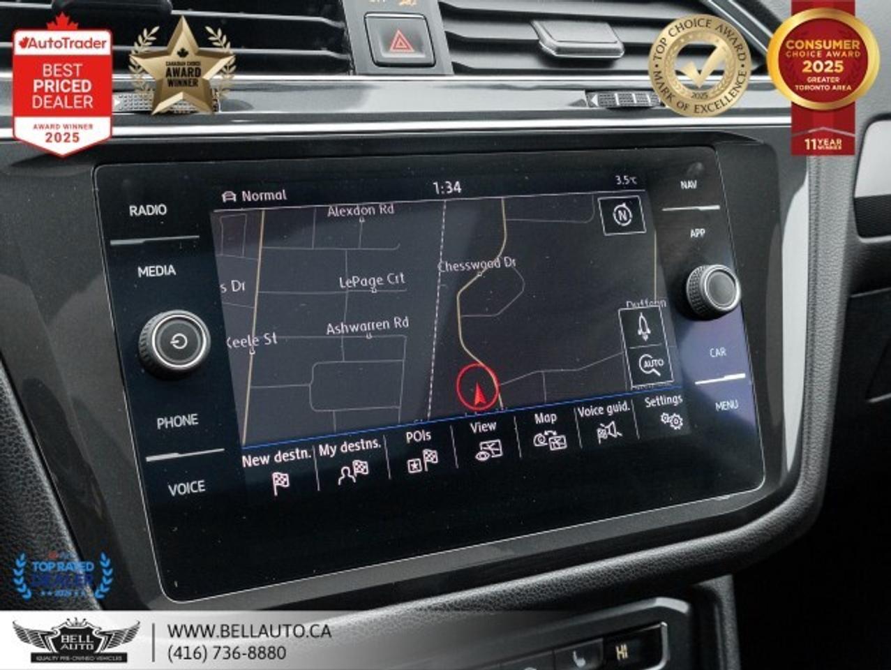 2018 Volkswagen Tiguan Highline 4Motion   NAVI   B.CAM   PANO   FENDERAUD Photo
