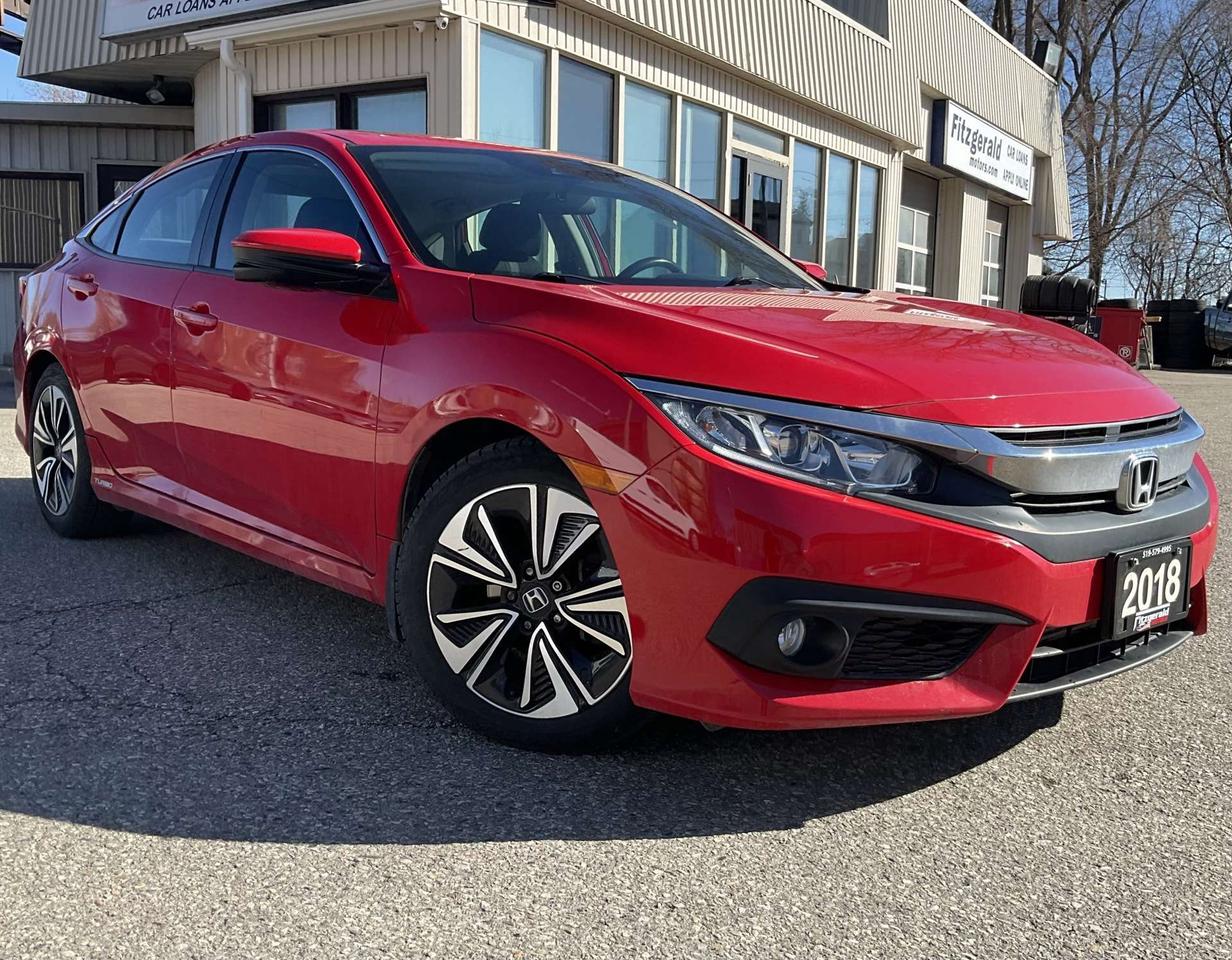 2018 Honda Civic EX-T Sedan - BACK-UP/BLIND-SPOT CAM! SUNROOF! Photo0