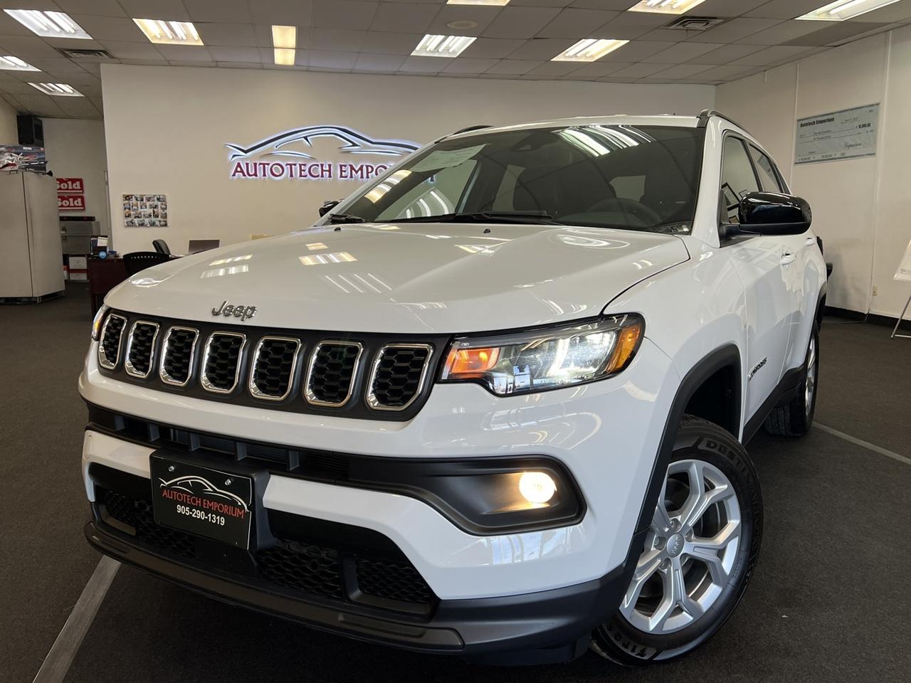 2024 Jeep Compass North 4X4 Pearl White   Htd Seats   Remote Start Photo0