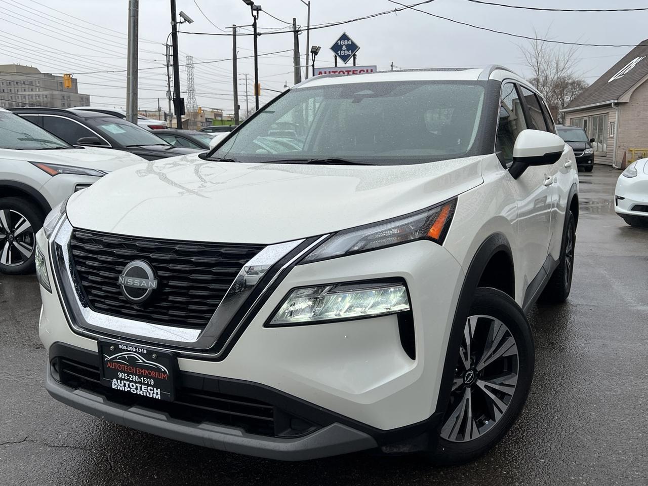 2023 Nissan Rogue SV Pearl White Moonroof AWD   360 Cam   Pro Pilot Photo