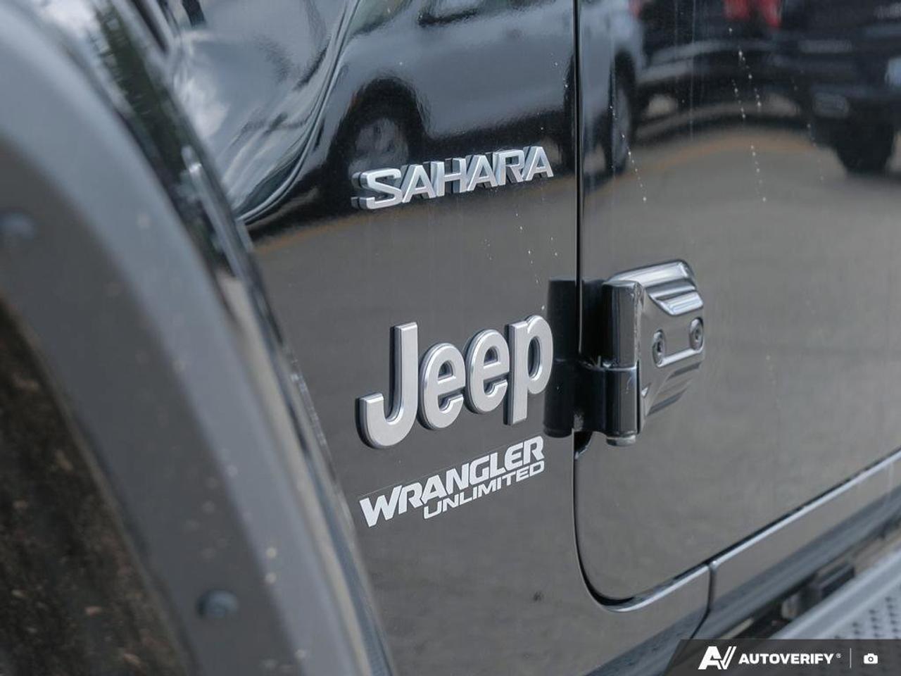 2020 Jeep WRANGLER UNLIMITED SaharaSAHARA, 3.6L V6, 4X4, ALLOYS, LEATHER, CERTI Photo