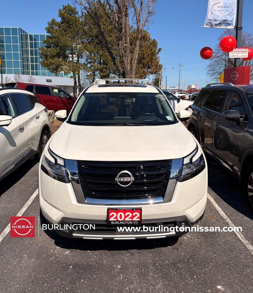 2022 Nissan Pathfinder PLATINUM, CAPTAINS CHAIRS, CHESNUT LEATHER Photo