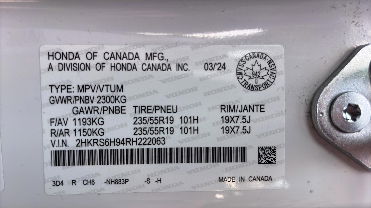 2024 Honda CR-V Hybrid Touring AWD Photo
