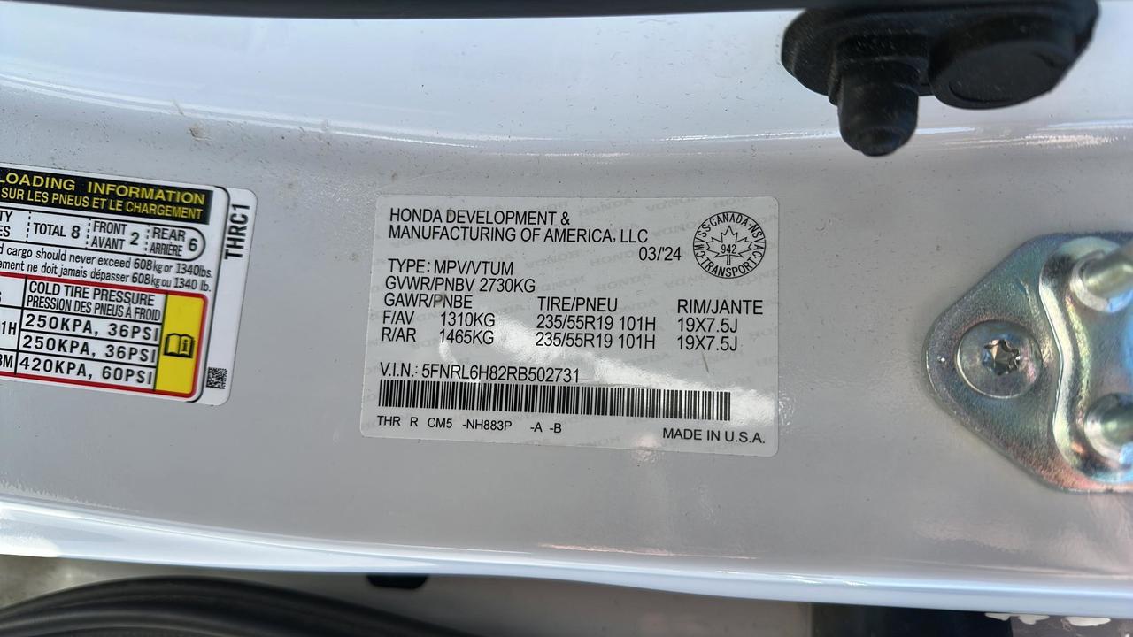 2024 Honda Odyssey Touring Auto Photo
