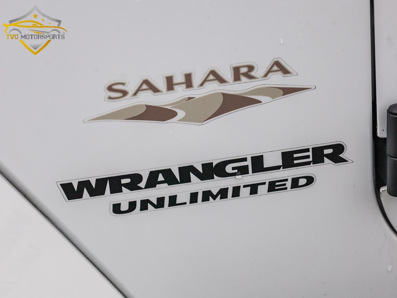 2015 Jeep WRANGLER UNLIMITED SAHARA - LEATHER 2TOP WIRELESS CARPLAY! Photo