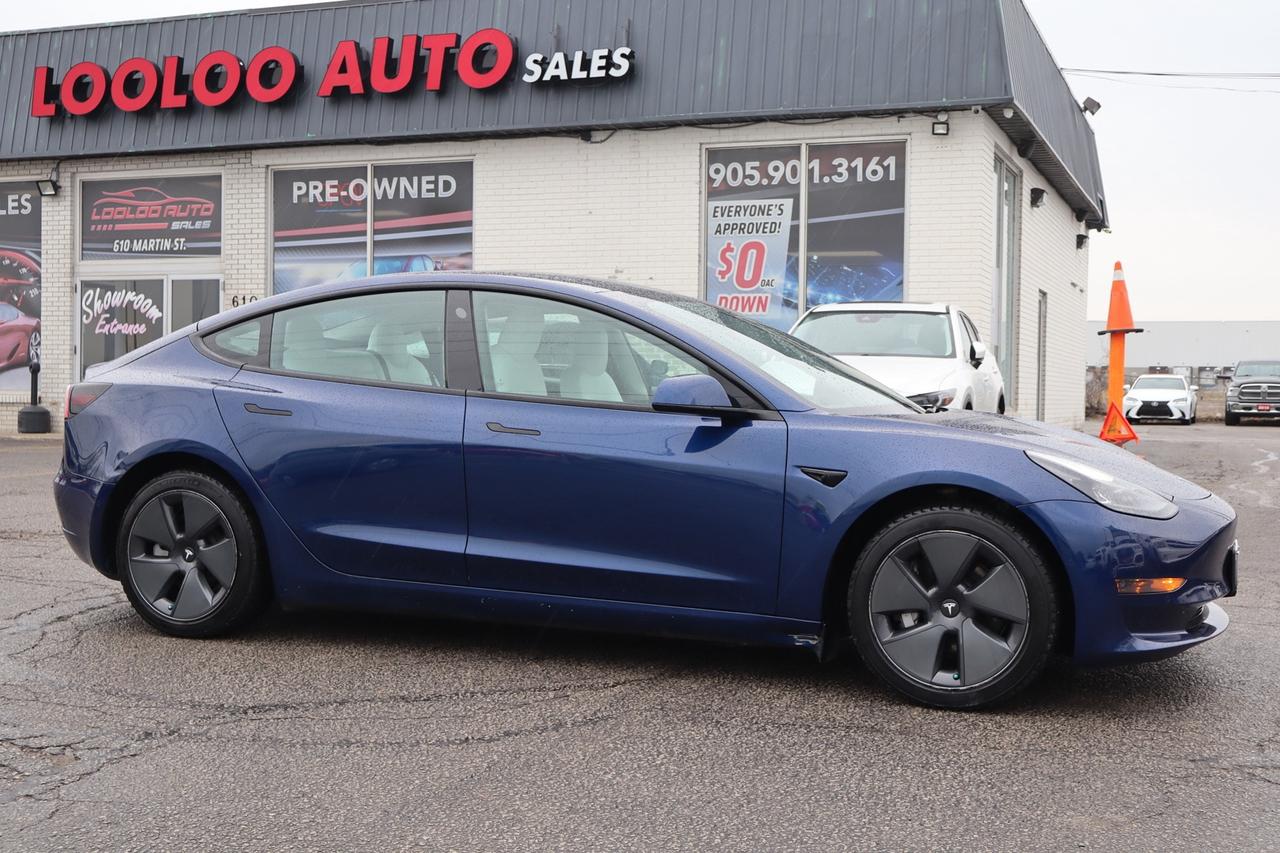 2022 Tesla Model 3 Standard Range Plus   White Interior   No Accident Photo