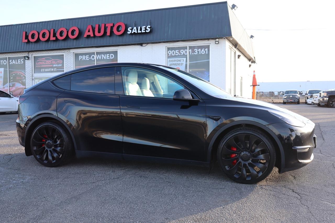 2021 Tesla Model Y Performance   DUAL MOTOR   WHITE INTERIOR   AWD Photo