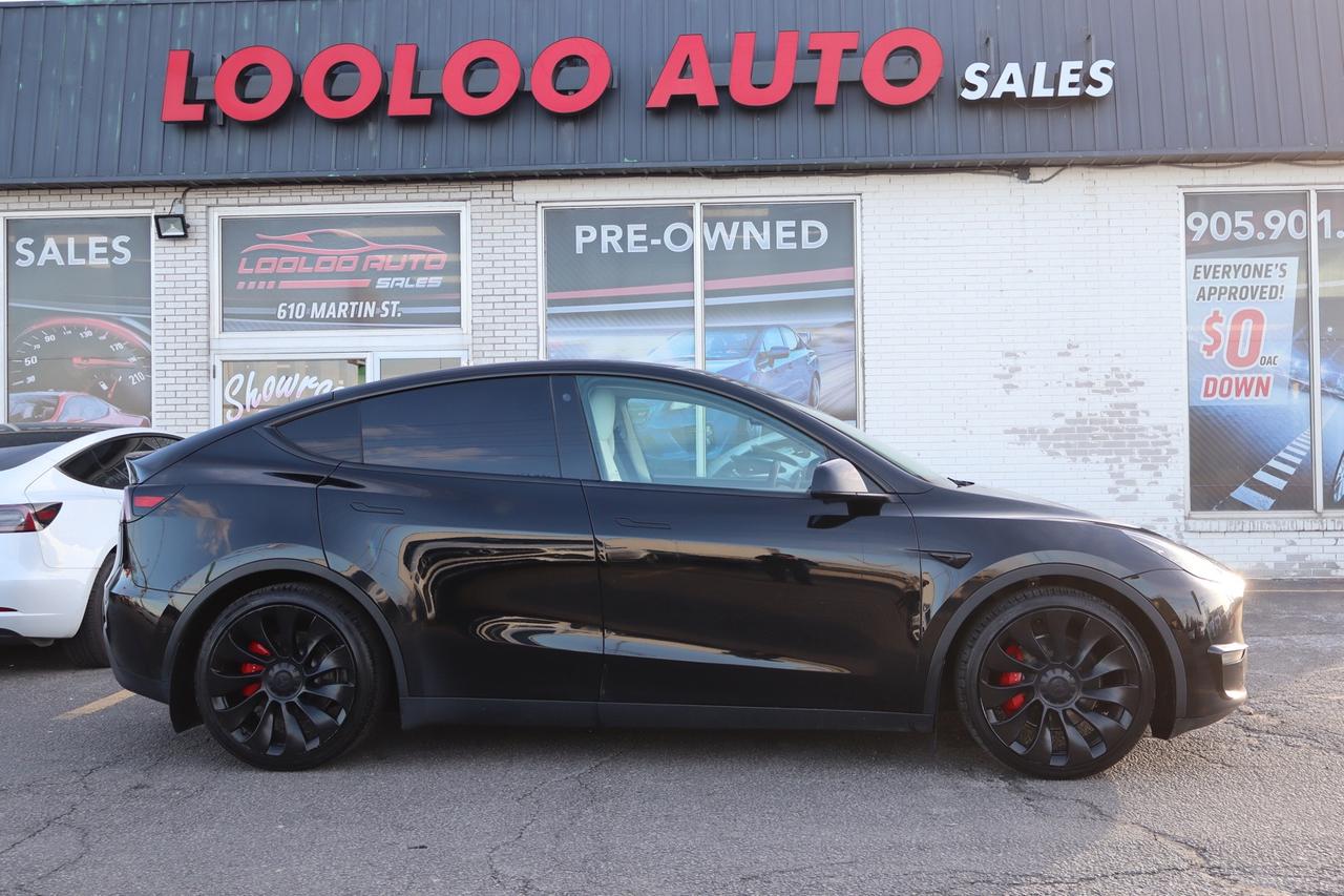 2021 Tesla Model Y Performance   DUAL MOTOR   WHITE INTERIOR   AWD Photo