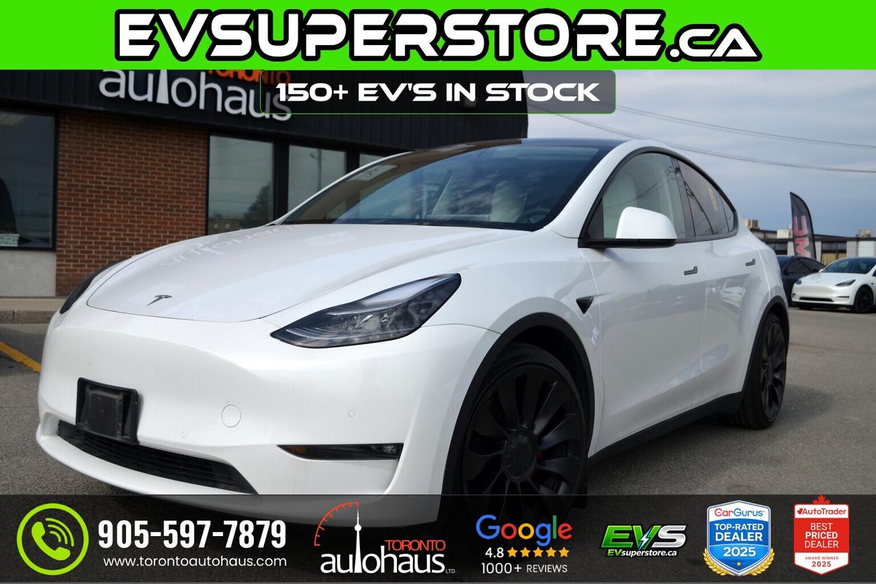 2023 Tesla Model Y PERF. WHITE INT. I 150+ EV's at EVSUPERSTORE.ca Photo0