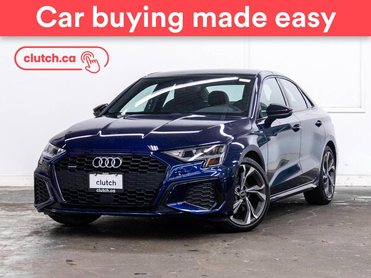 NO ACCIDENTS / CLEAN CARFAX / Electric Parking Brake, Front Heated Seats, Power Lumbar Support and more!<br> <br>Clutch is the largest online used car retailer in Canada, delivering a seamless, hassle-free car-buying experience to drivers everywhere. Shop thousands of used cars online, get the right one delivered to your door, and enjoy peace of mind with our 10-Day Money-Back Guarantee. How sweet is that? To learn more, visit clutch.ca.<br> <br>The top features for this car include:<br> <br>Android Auto<br>Electric Parking Brake<br>Front Heated Seats<br>Power Lumbar Support<br>Folding Rear Seats<br>Climate Control<br>Dual Zone Front Climate Control<br>Rear Climate Vents<br>Speed-Sensitive Volume<br>Bluetooth Music<br>Touchscreen Display<br>Cruise Control<br>Keyless Entry<br>Push Button Start<br>Passive Keyless Entry<br>Lane Departure Warning<br>Blindspot Sensors<br>Forward Collision Mitigation<br>Rear Collision Warning<br>Rear Cross Traffic Alert<br>Pedestrian Detection<br>One-Touch Windows<br>Rain Sensing Wipers<br>Rear Window Defroster<br>Sunroof<br>Hill Assistance<br>Rear View Camera<br>Parking Sensors<br>Rear Parking Sensors<br>Power Driver Seat<br>Power Passenger Seat<br>Ambient Lighting<br>Auto Stop/Start<br>Brake Assist<br>Auto Dimming Rearview Mirror<br>Integrated Garage Door Opener<br>12V Outlet<br>Hands Free Device Connectivity<br>Apple CarPlay<br>Wireless Charging<br>USB Input<br> <br>Seamless home delivery - Delivery to your door in a matter of days. Available on select packages.<br> <br>Try it out for 10 days - If you do not like it, we will take it back. <br> <br>Quality assured - All cars go through our rigorous 210-point inspection and reconditioning process.<br> <br>Peace of mind - Warranty and protection plans available.<br> <br>Haggle-free - No haggling or hard sells.<br> <br>100% Transparency - Full inspection reports on every car, including high-res photography and a free Carfax report.<br> <br>Listed price is for cash purchase only and does not include taxes, Shipping Fees (if applicable), Delivery Fees (if applicable), government licensing fees.<br> <br>Previous Provincial Registrations:<br>Ontario<br> <br>Stock # 95115