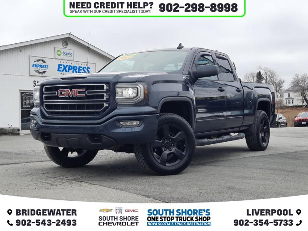 Recent Arrival! Dark Slate Metallic 2017 GMC Sierra 1500 SLE For Sale, Bridgewater 4WD 6-Speed Automatic Electronic with Overdrive EcoTec3 5.3L V8 Clean Car Fax, 6-Speed Automatic Electronic with Overdrive, 4WD, Dark Ash Seats With Jet Black Interior Accents Cloth, 150 Amp Alternator, 3-Passenger Full-Width Folding Rear Bench Seat, 3.5 Diagonal Monochromatic Display DIC, 6 Speakers, ABS brakes, Air Conditioning, Black Manual Outside Mirrors, Brake assist, Bumpers: chrome, Delay-off headlights, Dual front side impact airbags, Electronic Stability Control, Front Frame-Mounted Black Recovery Hooks, Front wheel independent suspension, Graphite-Coloured Rubberized-Vinyl Floor Covering, High-Intensity Discharge Headlights, Low tire pressure warning, Overhead airbag, Overhead console, Power steering, Power windows, Preferred Equipment Group 1SA, Radio data system, Rear reading lights, Rear step bumper, Single-Zone Air Conditioning, Solar Absorbing Tinted Glass, Speed control, Tilt steering wheel, Traction control, Variably intermittent wipers, Voltmeter.