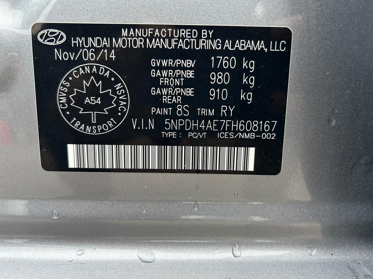 2015 Hyundai Elantra GL Photo