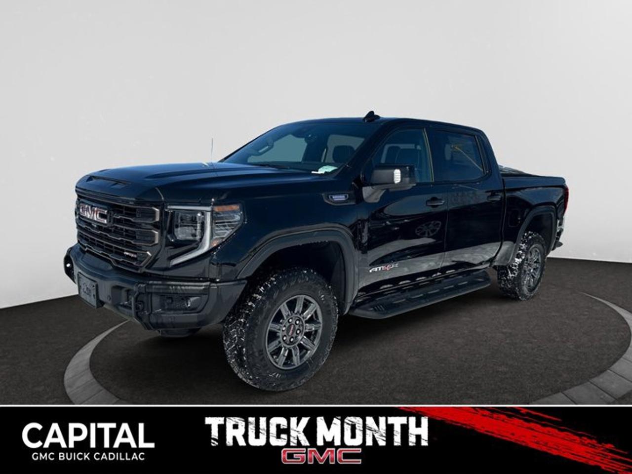 This 2026 GMC Sierra 1500 in Summit White is equipped with 4WD and Turbocharged Diesel I6 3.0L/183 engine.The Next Generation Sierra redefines what it means to drive a pickup. The redesigned for 2019 Sierra 1500 boasts all-new proportions with a larger cargo box and cabin. It also shaves weight over the 2018 model through the use of a lighter boxed steel frame and extensive use of aluminum in the hood, tailgate, and doors.To help improve the hitching and towing experience, the available ProGrade Trailering System combines intelligent technologies to offer an in-vehicle Trailering App, a companion to trailering features in the myGMC app and multiple high-definition camera views.GMC has altered the pickup landscape with groundbreaking innovation that includes features such as available Rear Camera Mirror and available Multicolour Heads-Up Display that puts key vehicle information low on the windshield. Innovative safety features such as HD Surround Vision and Lane Change Alert with Side Blind Zone alert will also help you feel confident and in control in the Next Generation Seirra.Key features of the Sierra AT4 include: 2-inch factory -installed suspension lift, Off-Road suspension with monotube shock absorbers, Distinct exterior design with black chrome accents, Exclusive athletic premium interior, Available mud terrain-rated Goodyear Wrangler DuraTrac tires, GMC MultiPro Tailgate, Available Head-Up Display with Off-Road Inclinometer, Available High Definition Surround Vision and standard TractionSelect System with available Off-Road mode, and Available 420 hp 6.2L V8 with all-new 10-speed automatic transmission.Check out this vehicles pictures, features, options and specs, and let us know if you have any questions. Helping find the perfect vehicle FOR YOU is our only priority.P.S...Sometimes texting is easier. Text (or call) 306-801-9090 for fast answers at your fingertips!Dealer License #914248Disclaimer: All prices are plus taxes & fees. See dealer for Details. Dealer Permit # 914248 See dealer for Details.