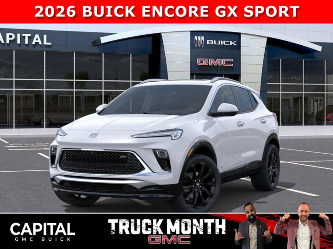 Check out this 2026 Buick Encore GX Sport Touring... Equipped with Advanced Technology Package, Experience Buick Package, Heated Steering, Heated Seats, 360 CAM, Power Moonroof, Wireless Charging, Remote Start and so much more!Ask for the Internet Department for more information or book your test drive today! Text 825-445-0521 for fast answers at your fingertips!AMVIC Licensed Dealer - Licence Number B1044900Disclaimer: All prices are plus taxes and include all cash credits and loyalties. See dealer for details. AMVIC Licensed Dealer # B1044900