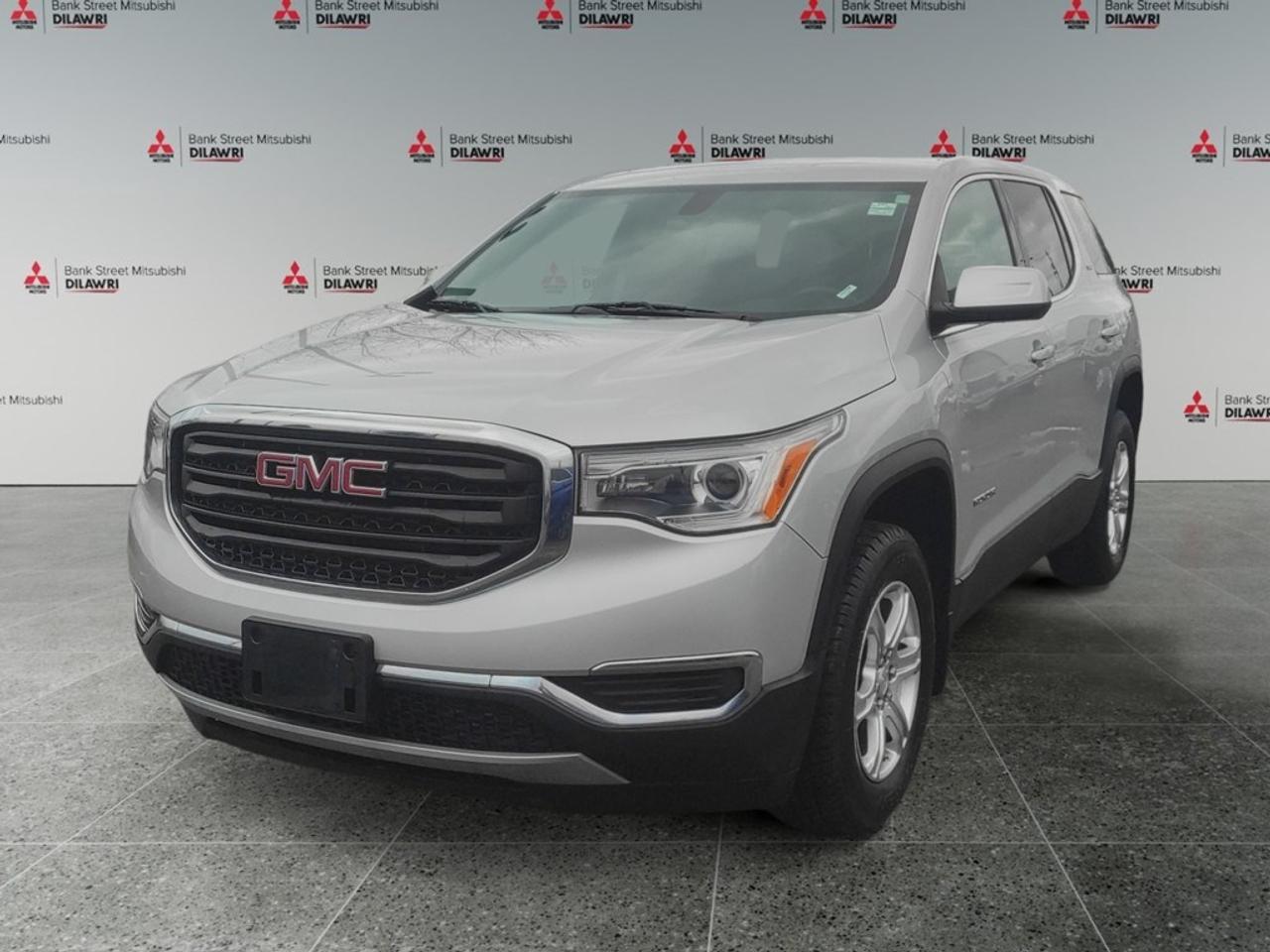 Balance of 5 year/100,000kms BASIC warranty and 10 year/160,000kms Factory Powertrain Warranty on ALL MITSUBISHI products! Best in the industry!!!! Explore the exceptional 2019 GMC Acadia AWD SLE-1 in a sophisticated silver hue. This SUV is designed to handle the challenging demands of Canadian roads with its reliable all-wheel-drive system, ensuring confident and smooth driving experiences across various terrains. The exterior mirrors the interiors refinement with sleek alloy wheels and elegantly crafted styling. Inside, the Acadia offers a comfortable and spacious interior with a third-row seating that ensures ample room for family and friends. The leather steering wheel adds a touch of class, while heated mirrors ensure convenience, particularly in colder months. Technology-wise, stay connected and entertained with smart device integration, a Wi-Fi hotspot, and satellite radio. The intuitive backup camera simplifies parking, and the Bluetooth connection keeps your hands free and focused on the road. Keyless entry and cruise control enhance your driving experience, delivering modern convenience at every step. With a robust 2.5L DOHC 4-cylinder engine capable of producing 193 horsepower, this SUV is a robust choice for adventurous families or active individuals who value performance and space. Contact Bank Street Mitsubishi today to find out more about this ideal family SUV, or to schedule a test drive. Discover why the stylish and versatile 2019 GMC Acadia AWD SLE-1 is the right fit for your lifestyle.