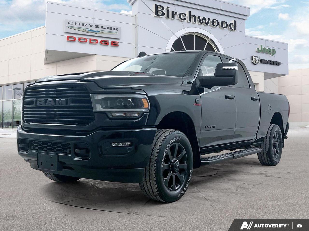 Experience raw power and luxury with this 2023 Ram 2500 Laramie. With only 54,919 km on the odometer, this diesel-powered beast is ready for any challenge.

Key Features:
- 6.7L 6-cylinder diesel engine with 4WD capability
- Power sunroof for open-air driving
- Night Edition package for a sleek, bold look
- 5th wheel/gooseneck towing prep for serious hauling
- Rear auto-levelling air suspension for a smooth ride
- Heated front seats and steering wheel for ultimate comfort
- 4G LTE Wi-Fi hotspot to stay connected on the go
- Advanced towing technology for confident trailering

Dont miss out on this exceptional truck. Visit Birchwood Chrysler Dodge Jeep Ram today to experience the perfect blend of power and luxury. Schedule a test drive, explore financing options, or contact our team for any questions. Your next adventure awaits with this Ram 2500 Laramie!
With us, Experience is Everything. Complete as much or as little of your purchase online as you like. All pricing is what you see is what you pay. No hidden fees. On our website you can choose payment options and terms knowing these are transparent and accurate.

Start your purchase online to build your exact pricing to your specifics like how much money down, vehicle trade and any accessories or added optional protection that suits your needs.

Any questions let us know by calling (204) 774-4444, wed love to send you a video to clarify any questions about a vehicle!

Visit us in store at 90-3965 Portage Ave in the Birchwood Autopark.

Dealer permit #5686
Dealer permit #5686