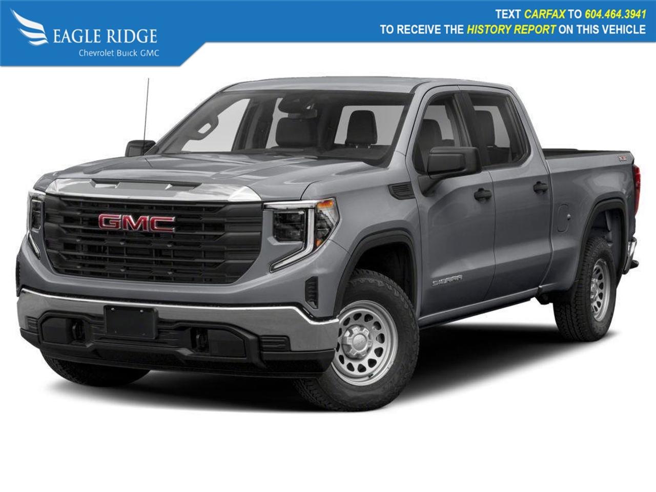 2024 GMC Sierra 1500, Navigation, Heated Seats, 4WD,13.4 Inch Touchscreen with Google Built. Navigation, Heated Seats, Remote Vehicle start, Engine control stop start, Auto Lock Rear Differential, Automatic emergency breaking, HD surround vision <p>Eagle Ridge GM in Coquitlam is your Locally Owned & Operated Chevrolet, Buick, GMC Dealer, and a Certified Service and Parts Center equipped with an Auto Glass & Premium Detail. Established over 30 years ago, we are proud to be Serving Clients all over Tri Cities, Lower Mainland, Fraser Valley, and the rest of British Columbia. Find your next New or Used Vehicle at 2595 Barnet Hwy in Coquitlam. Price Subject to $595 Documentation Fee. Financing Available for all types of Credit.</p>

Eagle Ridge GM in Coquitlam is your Locally Owned & Operated Chevrolet, Buick, GMC Dealer, and a Certified Service and Parts Center equipped with an Auto Glass & Premium Detail. Established over 30 years ago, we are proud to be Serving Clients all over Tri Cities, Lower Mainland, Fraser Valley, and the rest of British Columbia. Find your next New or Used Vehicle at 2595 Barnet Hwy in Coquitlam. Price Subject to $595 Documentation Fee. Financing Available for all types of Credit.
