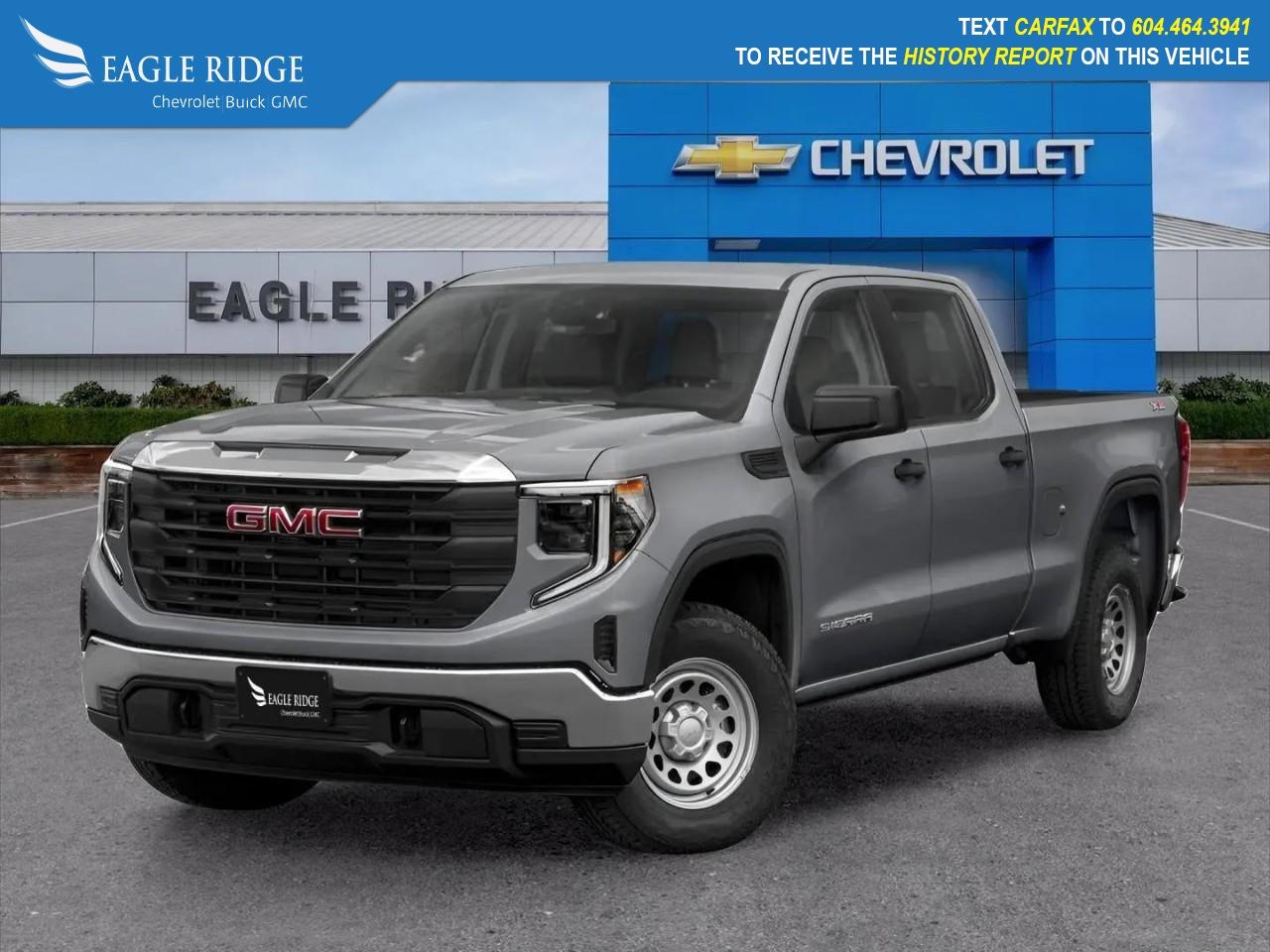 2024 GMC Sierra 1500, Navigation, Heated Seats, 4WD,13.4 Inch Touchscreen with Google Built. Navigation, Heated Seats, Remote Vehicle start, Engine control stop start, Auto Lock Rear Differential, Automatic emergency breaking, HD surround vision <p>Eagle Ridge GM in Coquitlam is your Locally Owned & Operated Chevrolet, Buick, GMC Dealer, and a Certified Service and Parts Center equipped with an Auto Glass & Premium Detail. Established over 30 years ago, we are proud to be Serving Clients all over Tri Cities, Lower Mainland, Fraser Valley, and the rest of British Columbia. Find your next New or Used Vehicle at 2595 Barnet Hwy in Coquitlam. Price Subject to $595 Documentation Fee. Financing Available for all types of Credit.</p>