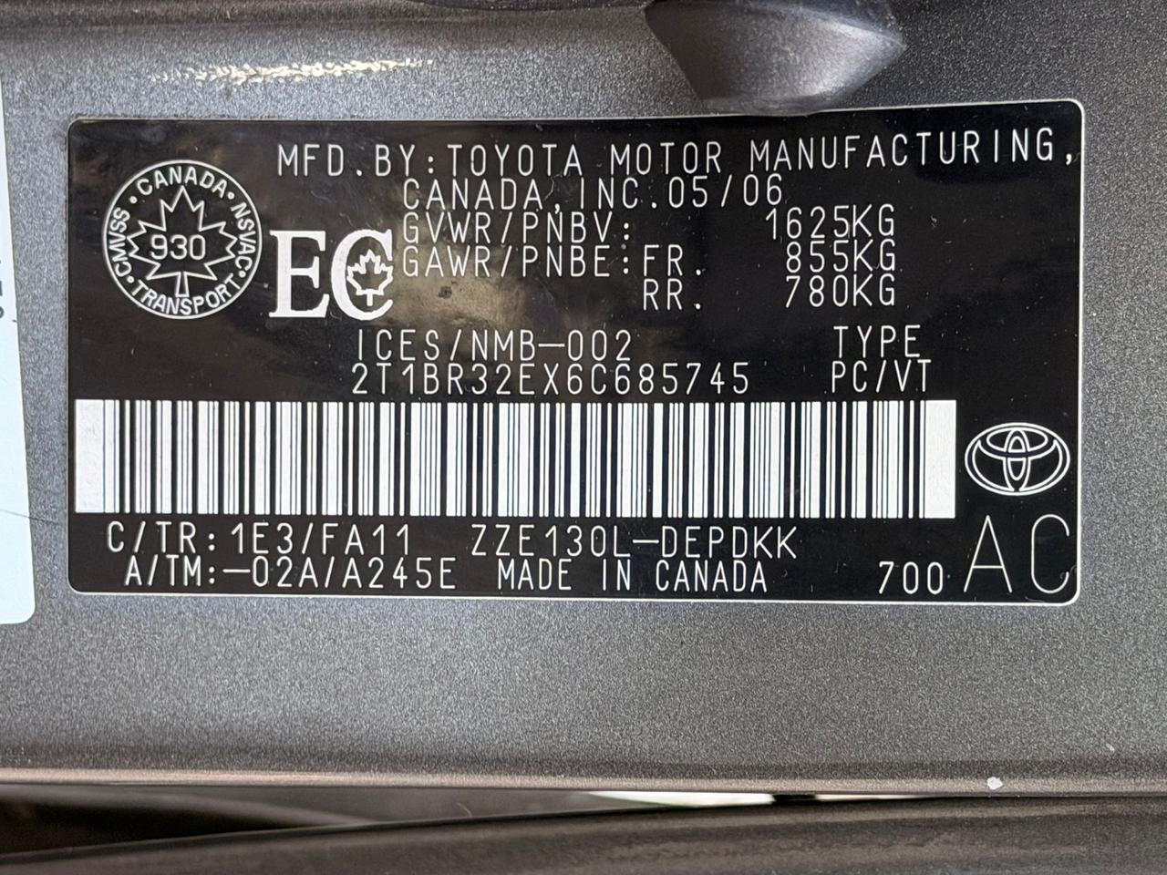 2006 Toyota Corolla CE Photo