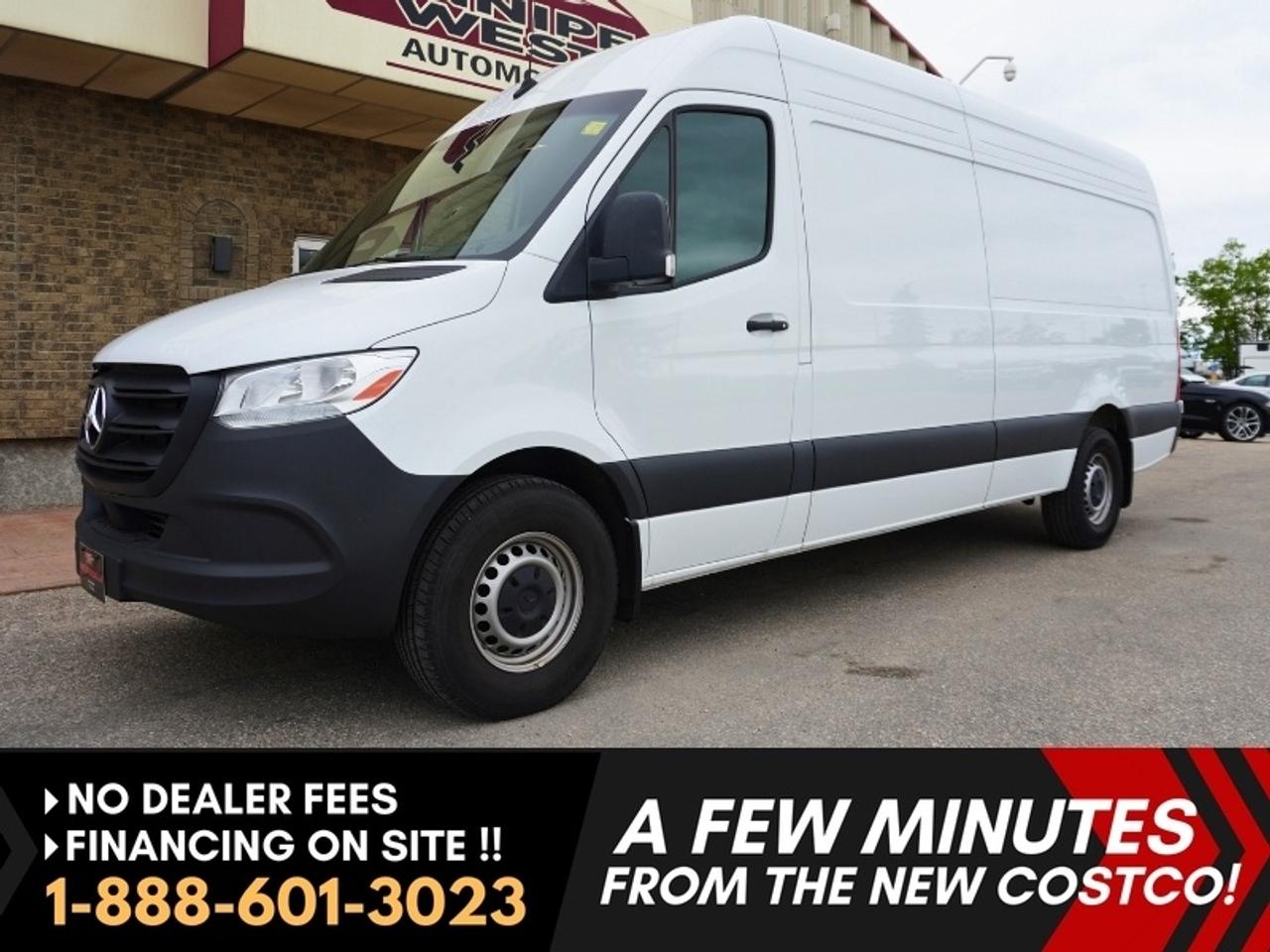 *** Dealer arranged financing on site! Quick, Simple,  no calls or waiting on bank appointments required!! Drive away today ***   NO ADMINISTRATION FEES!!HUGE SPACE!!.... 

Excellent History!!....and READY TO WORK!! With more than enough power for whatever you throw at it! Excellent choice for businesses that need space, durability, and confidence in their next work vehicle. This 2025 Mercedes-Benz Sprinter 2500 High Roof with the 170 wheelbase is one of the most sought-after cargo van configurations on the market. Equipped with the Mercedes tech and style, this van offers massive cargo capacity, excellent drivability, durability, and longevity to go the distance.

Features and Highlights:
- High Roof configuration with full stand-up cargo height
- 170 wheelbase for maximum usable cargo space
- Large, open cargo area ready for shelving or upfitting
- Wide rear cargo doors and side sliding door
- Smooth automatic transmission
- Cruise Control
- Side sliding cargo door
- Backup camera
- Bluetooth connectivity
- Power windows and locks
- Heated drivers seat
- Air conditioning
- Commercial-grade suspension
- Balance of factory warranty remaining

If you are looking for a used Sprinter High Roof 170 that is ready to work immediately, this unit stands out for all the right reasons. It offers the space professionals need, the clean history buyers want, and the reliability Mercedes-Benz Sprinters are known for. Vehicles in this configuration do not sit long, especially with documented maintenance and this level of condition. Whether you are expanding your fleet, upgrading your current van, or starting a new business, this Sprinter is a smart long-term investment that is ready to earn from day one.Comes with a Manitoba Safety Certification, and we have many Extended Powertrain warranties available on your vehicle purchase up to 10-year coverage (on eligible vehicles see dealer for details). Financing on site with Zero down financing OAC. Trades accepted. View at Winnipeg West Automotive Group, 5195 Portage Ave. (only a couple of minutes past the new Costco) Dealer permit # 6007, Call now 1(888) 6O1-3O23. This Car is located in Winnipeg Manitoba,  however we can have it shipped anywhere in North America relatively inexpensively.