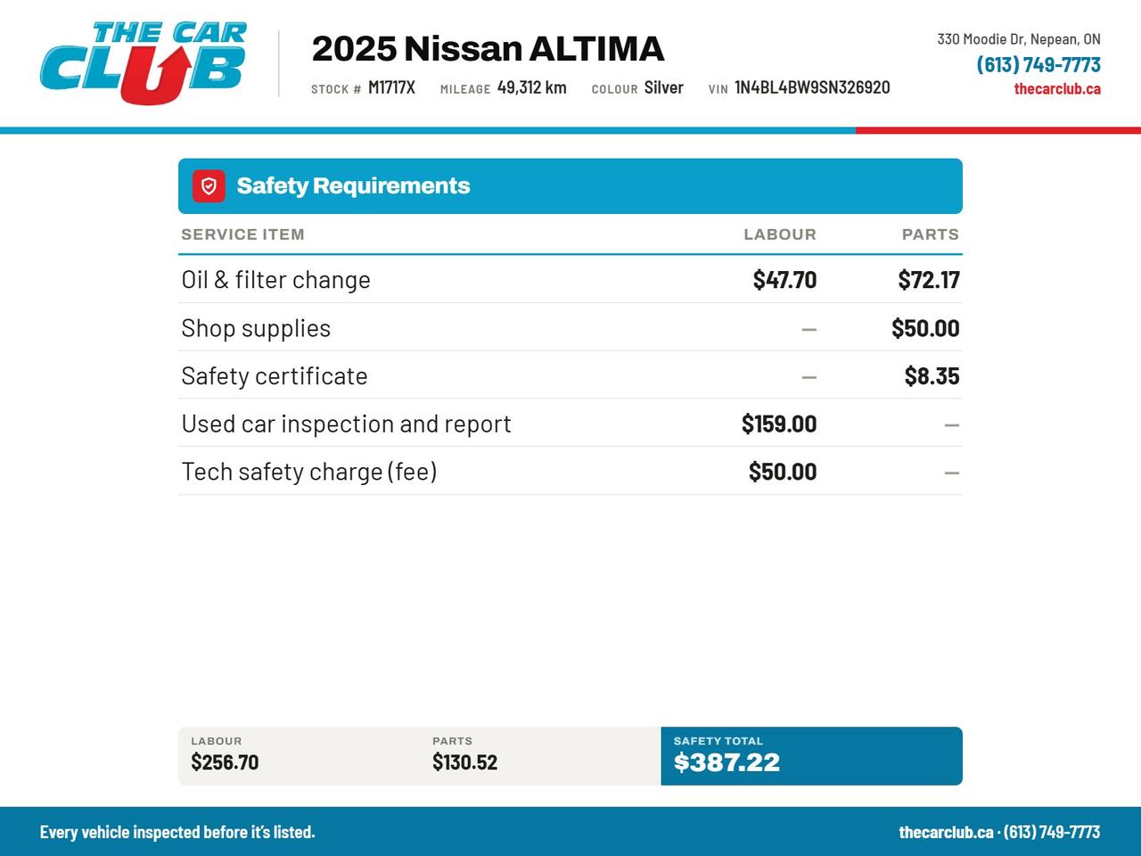 2025 Nissan Altima S AWD