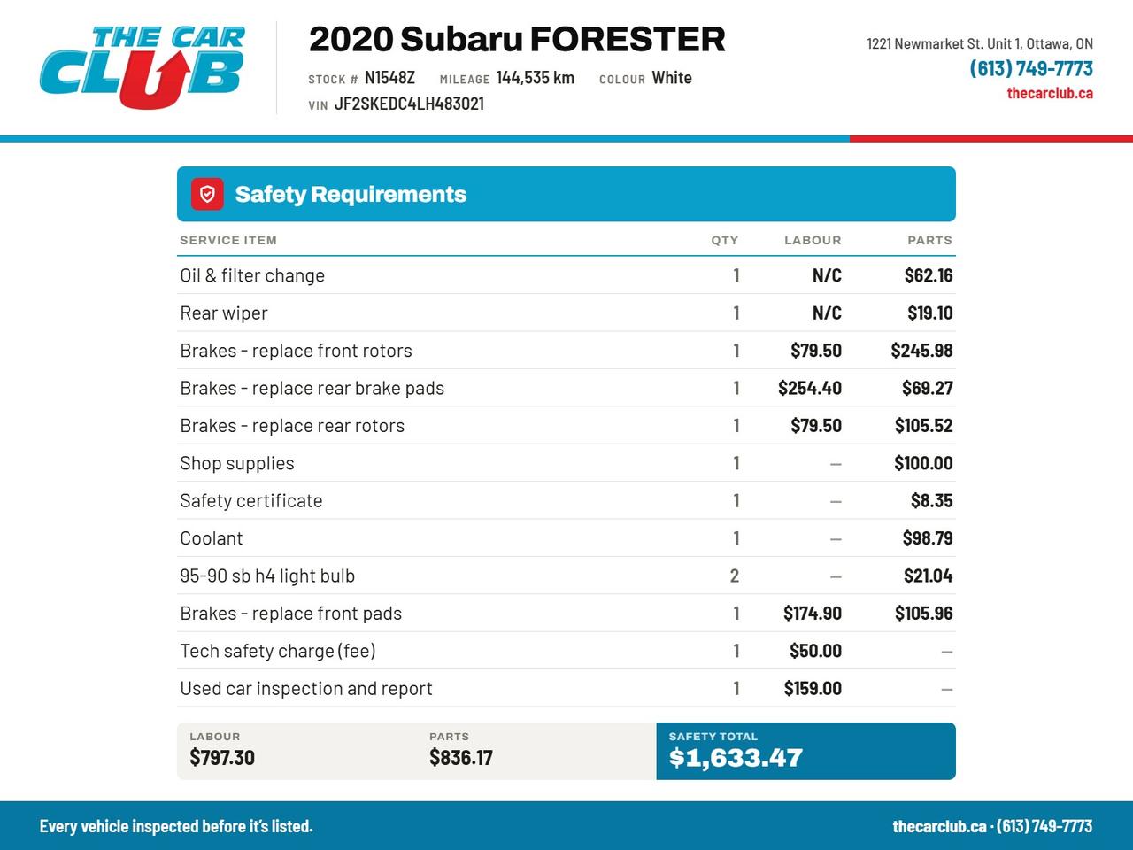 2020 Subaru Forester BASE Photo