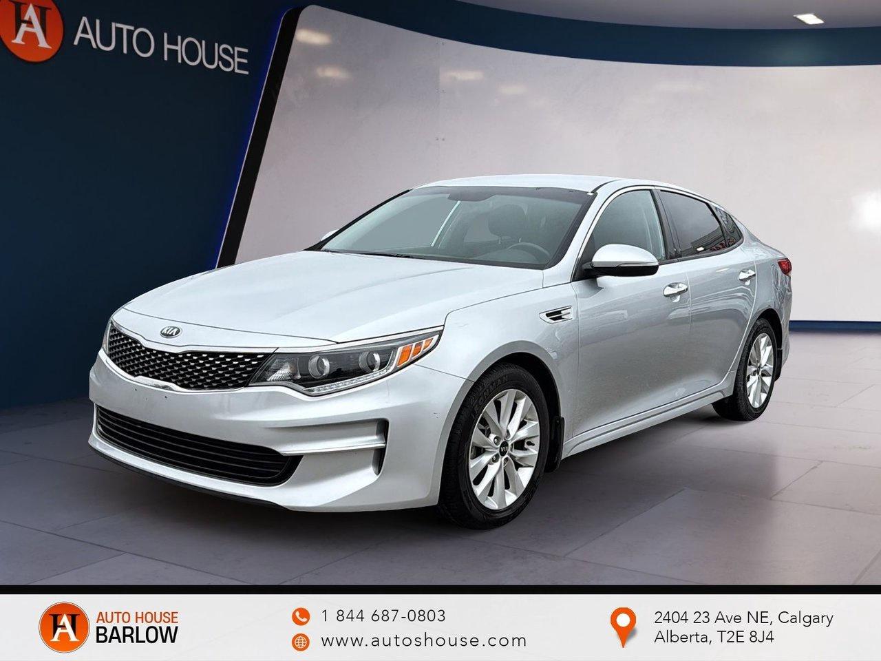 2018 KIA OPTIMA LX WITH 91988 KMS. WITH BACKUP CAMERA, DRIVE MODES, HEATED SEATS FRONT, BLIND SPOT DETECTION, BLUETOOTH, USB/AUX, AC, POWER WINDOWS LOCK SEATS AND MUCH MORE!

ALL CREDIT ACCEPTED!

One month at a job? Bankruptcy? New to Canada? Collections? Student or work visas? Previous repossessions? 

Good or bad credit? Weve got you covered! Get pre-approved today at www.autoshouse.com!

What We Offer:*Low Bi-Weekly Payments*Instant Approvals*Credit Consolidation*Employment Insurance*Negative Equity Coverage

Operating Hours:Mon-Thurs: 10 am -- 8 pmFri-Sat: 10 am -- 6 pm

Call 403-263-4446! 

All vehicles come with a full mechanical fitness assessment.CARFAX IS AVAILABLE TO THE CONSUMER.

Referral Program:Refer friends and family and earn $500 for each referral!

AMVIC Licensed DealerAfter a credit check, we can determine payments, APR, terms, and interest rates based on your credit (O.A.C). 

Individual credit will affect bi-weekly payments and the total cost of credit . Newer Vehicles May Come With Apple Carplay, Android Auto. Similar to Chevrolet, GMC, Honda, Toyota, Cadillac, Nissan, Ford, Volvo 2007, 2008, 2009, 2010, 2011, 2012, 2013, 2014, 2015, 2016, 2017, 2018

Location: 2404 23rd Ave. N.E. Calgary AB, T2E 8J4

All photos are of the vehicle featured in the advertisement.