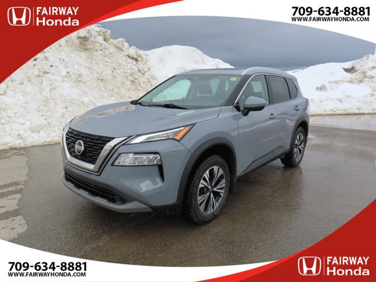 Odometer is 16574 kilometers below market average! Gray 2021 Nissan Rogue SV AWD CVT with Xtronic 2.5L 4-Cylinder DOHC 16V*Market Value Pricing*, AWD.Fairway Honda - Community Driven!