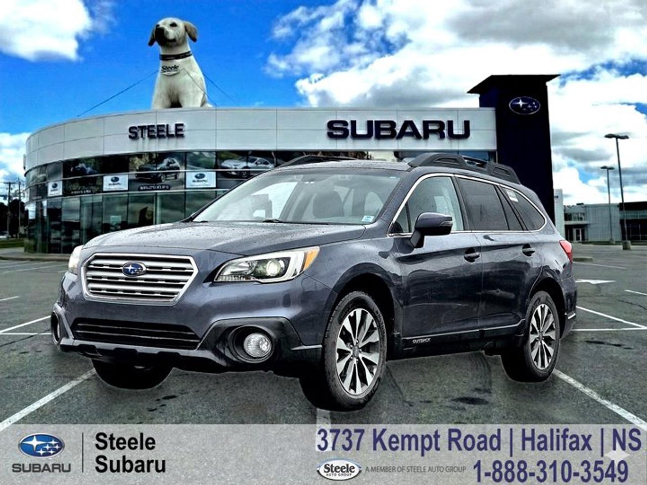 2016 Subaru Outback 2.5i Limited | Leather Seats | EyeSight Safety | Power Liftgate | MVI OnlyWhether packing up for a weekend at Kejimkujik or navigating a snowy commute across the MacKay Bridge, this AWD crossover offers the grounded confidence Nova Scotia drivers need to handle unpredictable Atlantic weather.Powered by a proven 2.5L SUBARU BOXER engine and smooth Lineartronic CVT, this Outback Limited delivers a refined ride with excellent outward visibility. Subarus Symmetrical Full-Time AWD and X-MODE provide exceptional traction, making quick work of everything from heavy snow to muddy spring roads. As an MVI Only vehicle, it is a smart, budget-friendly choice with known value. It has just passed a strict 2-year Nova Scotia Motor Vehicle Inspection, meaning you can get on the road without surprises. To ensure it is safely road-ready, our technicians performed a fresh synthetic oil service, installed new rear brake pads and rotors, and replaced the left-front ball joint for secure steering. We also completed extensive exhaust repairs, including a new muffler and center flex pipe, ensuring it runs smoothly and quietly. This wagon offers a spacious cabin and the enduring winter traction confidence that makes Subaru a trusted local name.Performance & Safety* Symmetrical Full-Time All-Wheel Drive system with X-MODE* 2.5L SUBARU BOXER 4-cylinder engine with CVT* EyeSight Driver Assist Technology with adaptive cruise control* Vehicle Dynamics Control with Traction Control SystemComfort & Tech* Heated front and rear seats* Premium leather-trimmed upholstery* Infotainment display with Bluetooth hands-free phone connectivity* Rearview backup camera and dual-zone climate control* Power rear liftgate and keyless access with push-button startIf you need an affordable, winter-ready crossover, contact Steele Subaru in Halifax for a test drive. This is a solid, practical daily driver to get you road-ready before the season changes.MVI ONLYThis vehicle is part of our MVI Only Used Cars inventory an affordable option for buyers who dont mind a little elbow grease. Like a fixer-upper home, these vehicles might need some TLC after purchase, but theyve all been fully inspected and come with a valid 2-year Nova Scotia Motor Vehicle Inspection (MVI). A copy of the inspection report and a list of any recommended or required work will be provided. We also include a Carfax Vehicle History Report for full transparency. These vehicles are priced for immediate sale and offer a great opportunity for the right buyer to get on the road at a budget-friendly price.Disclaimer: While every effort has been made to identify and disclose known or visible issues during our inspection process, additional repairs may be required. Symptoms such as warning lights, abnormal noises (including squeaks, rattles, or whines), or performance concerns may require further diagnosis. Please note that sealed components such as engines, transmissions, and clutches are not dismantled or internally inspected. It is the sole responsibility of the purchaser to address any repairs or maintenance needs beyond those required to meet the standards of a valid Nova Scotia Motor Vehicle Inspection (MVI). We also recommend that purchasers obtain an independent inspection of the vehicle prior to purchase.12 Speakers, Alloy wheels, Automatic temperature control, CD player, Exterior Parking Camera Rear, Front dual zone A/C, Fully automatic headlights, Garage door transmitter: HomeLink, harman/kardon® Speakers, Heated front seats, Heated rear seats, High-Intensity Discharge Headlights, Memory seat, Navigation System, Perforated Leather Seating Surfaces, Power driver seat, Power Liftgate, Power moonroof, Power passenger seat.