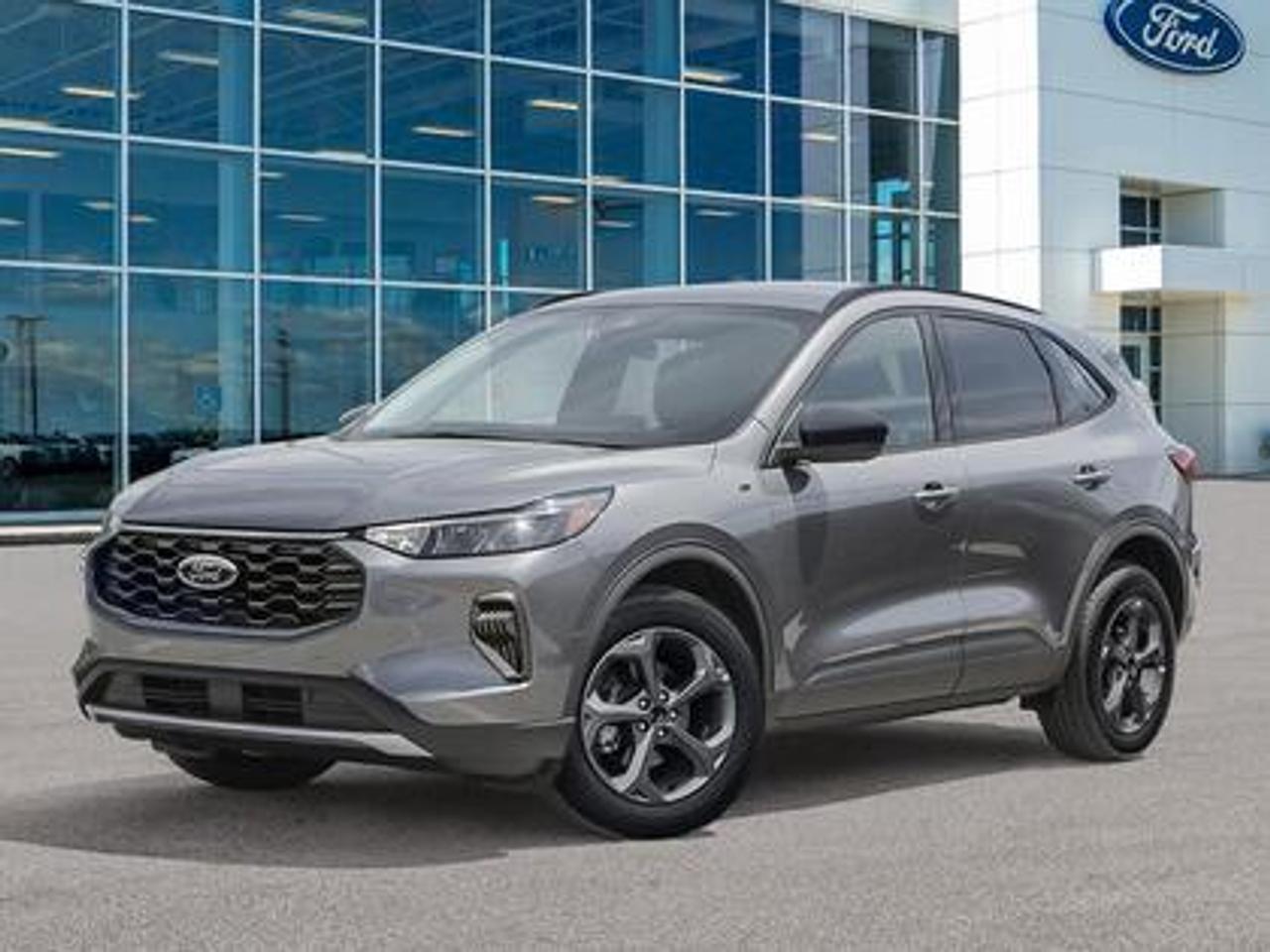 This all-new 2025 Escape ST-Line 300A looks absolutely stunning in Space Silver Metallic. This 5-passenger all-wheel drive crossover is equipped with the 1.5L EcoBoost® engine. This remarkable engine not only produces 181 horsepower and 190 ft-lbs of torque, but by leveraging EcoBoost® technology and an 8-speed automatic transmission, this crossover is rated to get an estimated 8.4L/100km (34 miles per gallon) combined highway/city fuel economy.

Key Features:
Power Liftgate
All-Wheel Drive
Heated Front Seats
Heated Mirrors
Remote Start
18 Rock Metallic Painted Aluminum Wheels
8-Way Power Driver Seat
Power Windows
LED Headlamps
LED Taillamps
Ford Co-Pilot360
SYNC® 4 W/8 LCD Capacitive Touchscreen
Wireless Apple CarPlay® and Android Auto Compatibility
Panoramic Vista Roog
Tech Package #1

Moose Jaw Ford, conveniently located at 1010 North Service Road in Moose Jaw, is your trusted destination for all your automotive needs. With an impressive 4.8-star Google rating from nearly 1,500 reviews, we are proud to deliver an exceptional vehicle-buying experience tailored just for you. Our Moose Jaw Motives set us apart, offering unbeatable value like half-priced oil changes for life on pre-owned vehicles, one year of key and remote protection, and one year of tire and rim protection. Enjoy peace of mind with every purchase. At Moose Jaw Ford, were committed to driving positive change in our community by combining exceptional service, high-quality vehicles, and a guest-first approach. Visit us today!