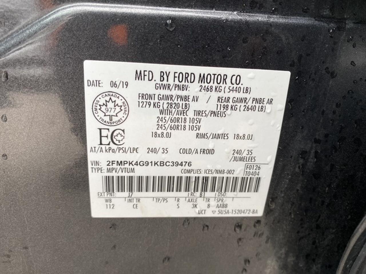 2019 Ford Edge SE AWD Photo