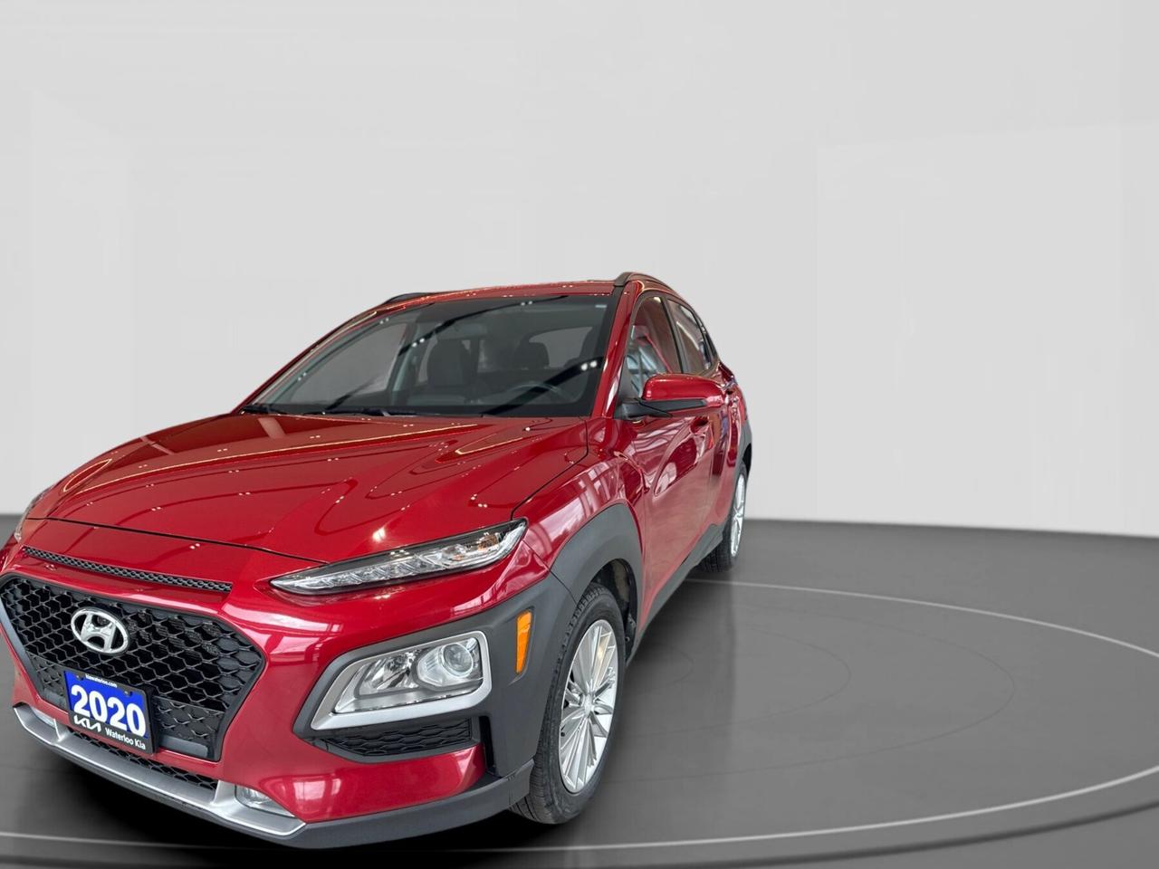 Meet a smart and versatile compact SUV at Waterloo Kia in Waterloo. This used 2020 Hyundai Kona Preferred stands out with its red exterior, confident all-wheel drive, and practical size for city streets and weekend travel. With 170,540 km, it shows the value and everyday usefulness that make this model so popular.

The 2020 Hyundai Kona Preferred brings a balanced drive with its 2.0-litre MPI 4-cylinder engine and 6-speed automatic transmission. It is easy to park, simple to enjoy, and well suited to Canadian weather thanks to its all-wheel-drive system. This Kona Preferred is a great fit for drivers who want comfort, efficiency, and proven utility.

FEATURES OF THE Kona Preferred

»» 2.0-litre four-cylinder engine with smooth power
»» All-wheel drive for added year-round traction
»» 6-speed automatic transmission with overdrive
»» Compact SUV design with practical versatility

ADVANCED SAFETY FEATURES

»» Electronic stability control helps maintain direction
»» Traction control supports grip on roads
»» Anti-lock braking system aids controlled stopping
»» Advanced airbag system helps protect occupants

PERFORMANCE AND EFFICIENCY

»» 2.0-litre engine delivers dependable daily performance
»» Six-speed automatic supports smooth gear changes
»» All-wheel drive adds confidence in weather
»» Compact size helps with urban driving

COMFORT AND CONVENIENCE

»» Five-passenger cabin suits daily family needs
»» Four-door access makes entry very easy
»» Practical seating layout supports everyday comfort
»» Compact footprint simplifies parking in town

TECHNOLOGY AND CONNECTIVITY

»» Driver-focused controls are easy to reach
»» Clear instrument display supports quick checks
»» Automatic transmission operation feels simple daily
»» Modern cabin layout keeps functions organized

CARGO SPACE

»» Rear cargo area supports daily errands
»» Hatchback design improves loading convenience
»» Split-folding versatility helps carry longer items
»» Compact SUV shape balances people and gear

AWARDS & RECOGNITIONS

»» Top Safety Pick, Insurance Institute for Highway Safety, 2020
»» Best Buy Award, The Car Guide, 2020

WHAT OTHER OWNERS LIKE

»» Easy manoeuvrability in tight city spaces
»» Confident all-wheel-drive winter road traction
»» Useful cargo room for daily life
»» Comfortable ride for commuting and errands

This used 2020 Hyundai Kona Preferred offers the kind of flexibility many drivers want in Waterloo. It is compact enough for busy parking lots, yet roomy enough for groceries, sports gear, and road-trip bags. The elevated ride height also gives a reassuring view of the road ahead.

Its red finish adds extra personality, while the proven combination of a 2.0-litre engine and automatic transmission keeps the driving experience straightforward. For shoppers looking for a practical sport utility vehicle with all-wheel drive and trusted everyday capability, this 2020 Hyundai Kona Preferred is ready to deliver solid value.

This 2020 Hyundai Kona Preferreds VIN is: KM8K2CAA2LU447420 .<p>Meet a smart and versatile compact SUV at Waterloo Kia in Waterloo. This used 2020 Hyundai Kona Preferred stands out with its red exterior</p>
<p> it shows the value and everyday usefulness that make this model so popular.

The 2020 Hyundai Kona Preferred brings a balanced drive with its 2.0-litre MPI 4-cylinder engine and 6-speed automatic transmission. It is easy to park</p>
<p> and well suited to Canadian weather thanks to its all-wheel-drive system. This Kona Preferred is a great fit for drivers who want comfort</p>
<p> and proven utility.

FEATURES OF THE Kona Preferred

»» 2.0-litre four-cylinder engine with smooth power
»» All-wheel drive for added year-round traction
»» 6-speed automatic transmission with overdrive
»» Compact SUV design with practical versatility

ADVANCED SAFETY FEATURES

»» Electronic stability control helps maintain direction
»» Traction control supports grip on roads
»» Anti-lock braking system aids controlled stopping
»» Advanced airbag system helps protect occupants

PERFORMANCE AND EFFICIENCY

»» 2.0-litre engine delivers dependable daily performance
»» Six-speed automatic supports smooth gear changes
»» All-wheel drive adds confidence in weather
»» Compact size helps with urban driving

COMFORT AND CONVENIENCE

»» Five-passenger cabin suits daily family needs
»» Four-door access makes entry very easy
»» Practical seating layout supports everyday comfort
»» Compact footprint simplifies parking in town

TECHNOLOGY AND CONNECTIVITY

»» Driver-focused controls are easy to reach
»» Clear instrument display supports quick checks
»» Automatic transmission operation feels simple daily
»» Modern cabin layout keeps functions organized

CARGO SPACE

»» Rear cargo area supports daily errands
»» Hatchback design improves loading convenience
»» Split-folding versatility helps carry longer items
»» Compact SUV shape balances people and gear

AWARDS & RECOGNITIONS

»» Top Safety Pick</p>
<p> 2020

WHAT OTHER OWNERS LIKE

»» Easy manoeuvrability in tight city spaces
»» Confident all-wheel-drive winter road traction
»» Useful cargo room for daily life
»» Comfortable ride for commuting and errands

This used 2020 Hyundai Kona Preferred offers the kind of flexibility many drivers want in Waterloo. It is compact enough for busy parking lots</p>
<p> and road-trip bags. The elevated ride height also gives a reassuring view of the road ahead.

Its red finish adds extra personality</p>
<p> while the proven combination of a 2.0-litre engine and automatic transmission keeps the driving experience straightforward. For shoppers looking for a practical sport utility vehicle with all-wheel drive and trusted everyday capability</p>
<p> this 2020 Hyundai Kona Preferred is ready to deliver solid value.

This 2020 Hyundai Kona Preferreds VIN is: KM8K2CAA2LU447420 .</p>