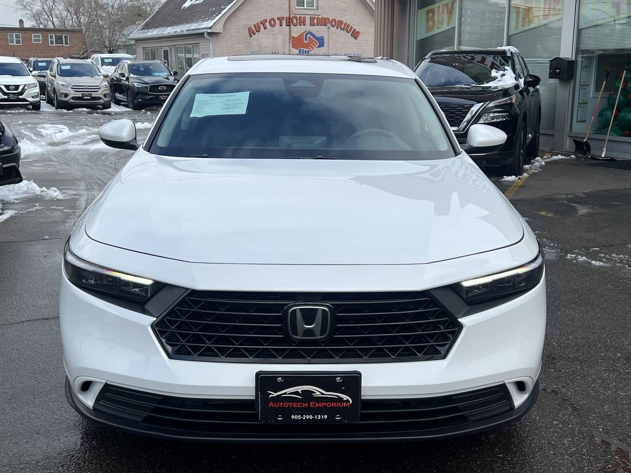 2024 Honda Accord EX Pearl White   Sunroof   Htd Seats   Blind Spot Photo