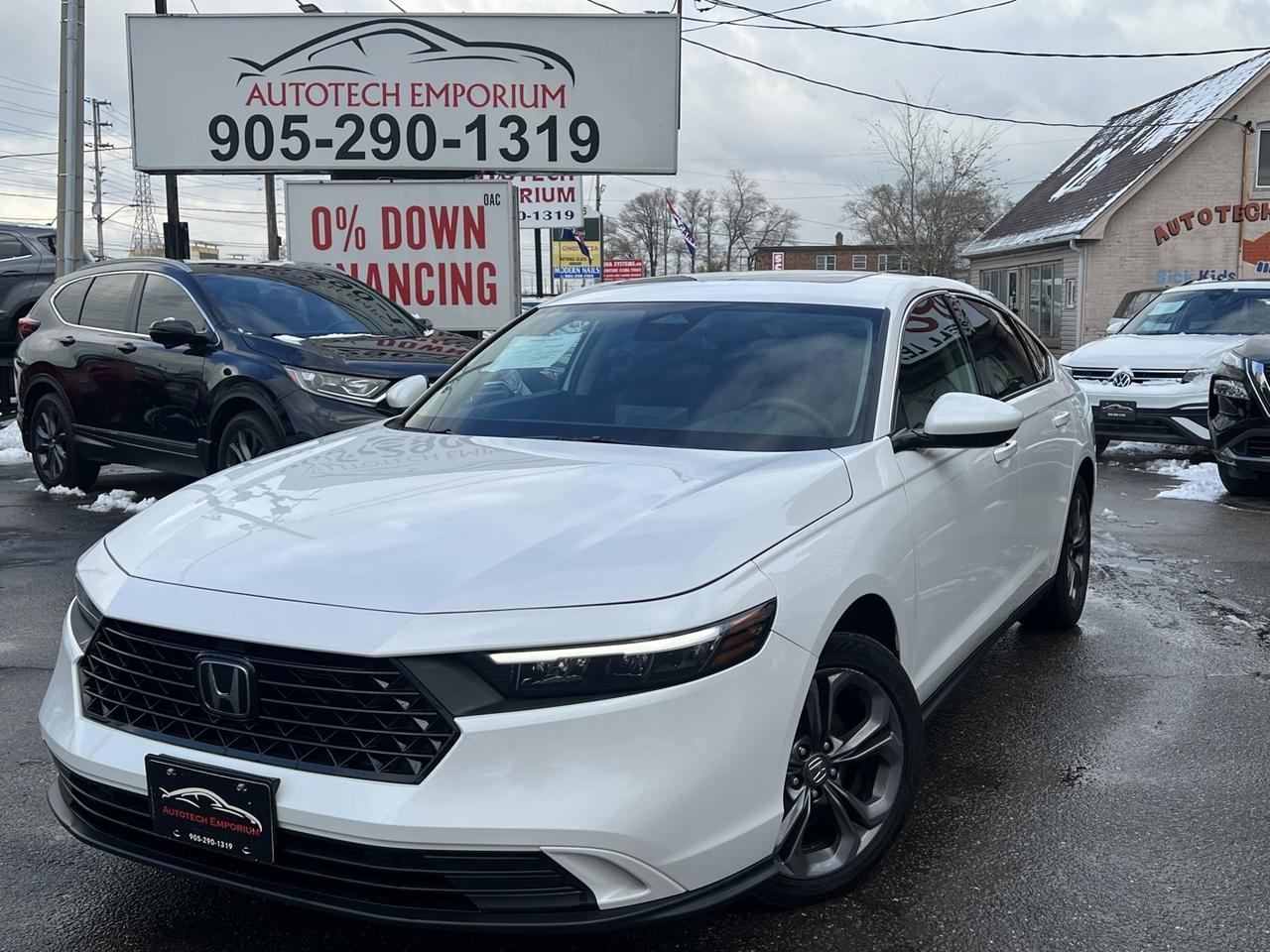 2024 Honda Accord EX Pearl White   Sunroof   Htd Seats   Blind Spot Photo