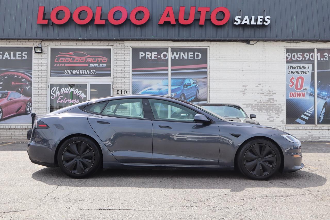 2022 Tesla Model S Long Range   Dual Motor   Yoke Steering   White In Photo