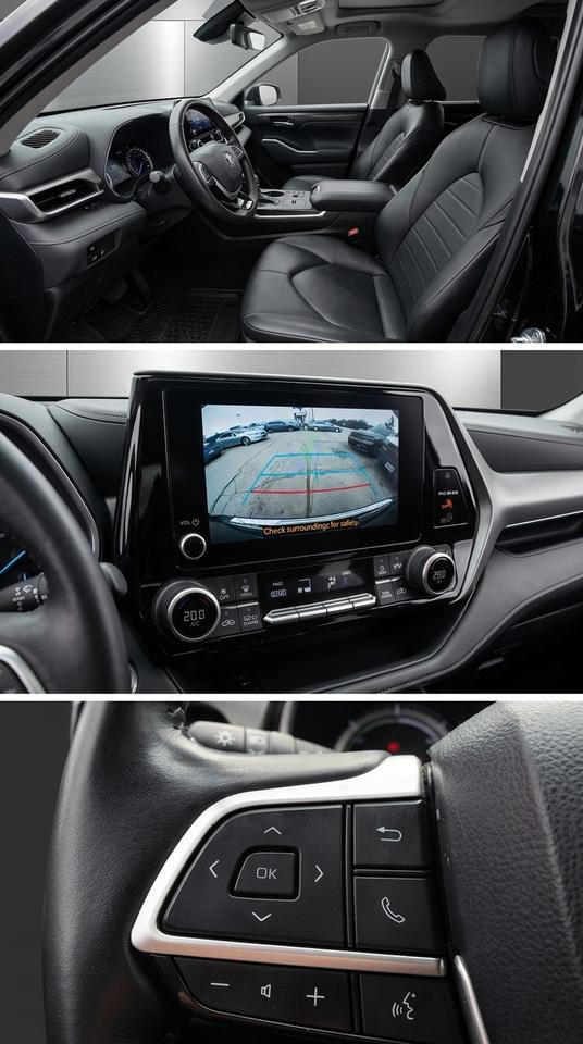2023 Toyota Highlander Hybrid XLE AWD. Clean Carfax, 8 Passenger, Black. Photo
