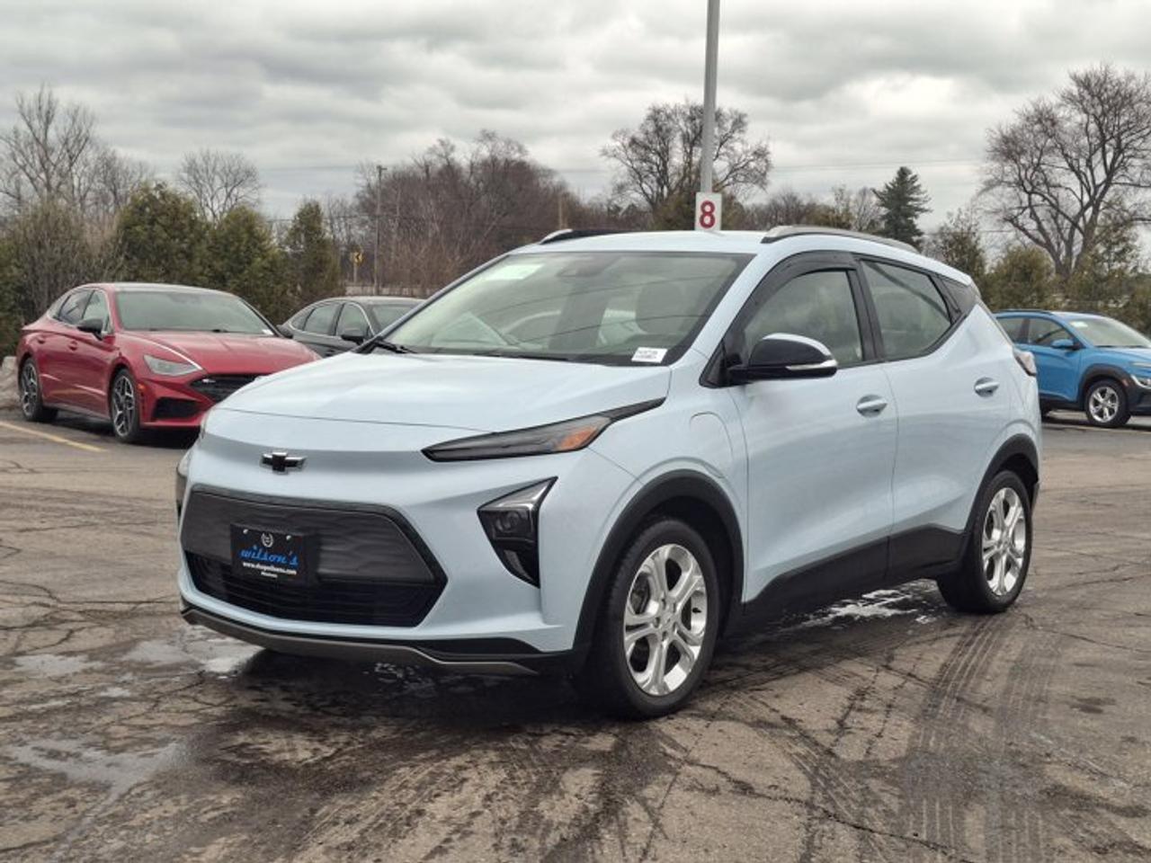 Check out this certified 2023 Chevrolet Bolt EUV LT | Heated Wheel + Seats | CarPlay + Android | Power Seat | Rear Camera | and More !. Its Automatic transmission and engine will keep you going. This Chevrolet Bolt EUV has the following options: Reverse Camera, Heated Steering Wheel, Air Conditioning, Heated Seats, Tilt Steering Wheel, Steering Radio Controls, Power Windows, Power Locks, Traction Control, and Power Mirrors. See it for yourself at Mark Wilsons Better Used Cars, 5055 Whitelaw Road, Guelph, ON N1H 6J4.MASSIVE SELECTION: 500+ vehicles in ONE LOCATION, all Live Market Priced for the best value!STRAIGHTFORWARD & TRANSPARENT PRICING: Our Advertised Price INCLUDES:Safety Certification! (No separate certification fee upcharge).FREE Carfax History Report!NO upcharge for paying cash!CONFIDENCE & PEACE OF MIND: 30-Day/3,000 km Warranty INCLUDED! Plus a 5-Day Exchange Privilege!*EASY FINANCING: Better-than-bank rates, $0 Down, and 3 Months No Payments available OAC. BAD CREDIT APPROVED HERE!WE BUY CARS: Get Top Dollar for your trade, or sell us your vehicle for CASH even if you dont buy ours!www.shopwilsons.comAn Honest, Transparent Buying Experience. Trusted in business since 1961!(Cash Prices Exclude HST and Licensing Fees only.)