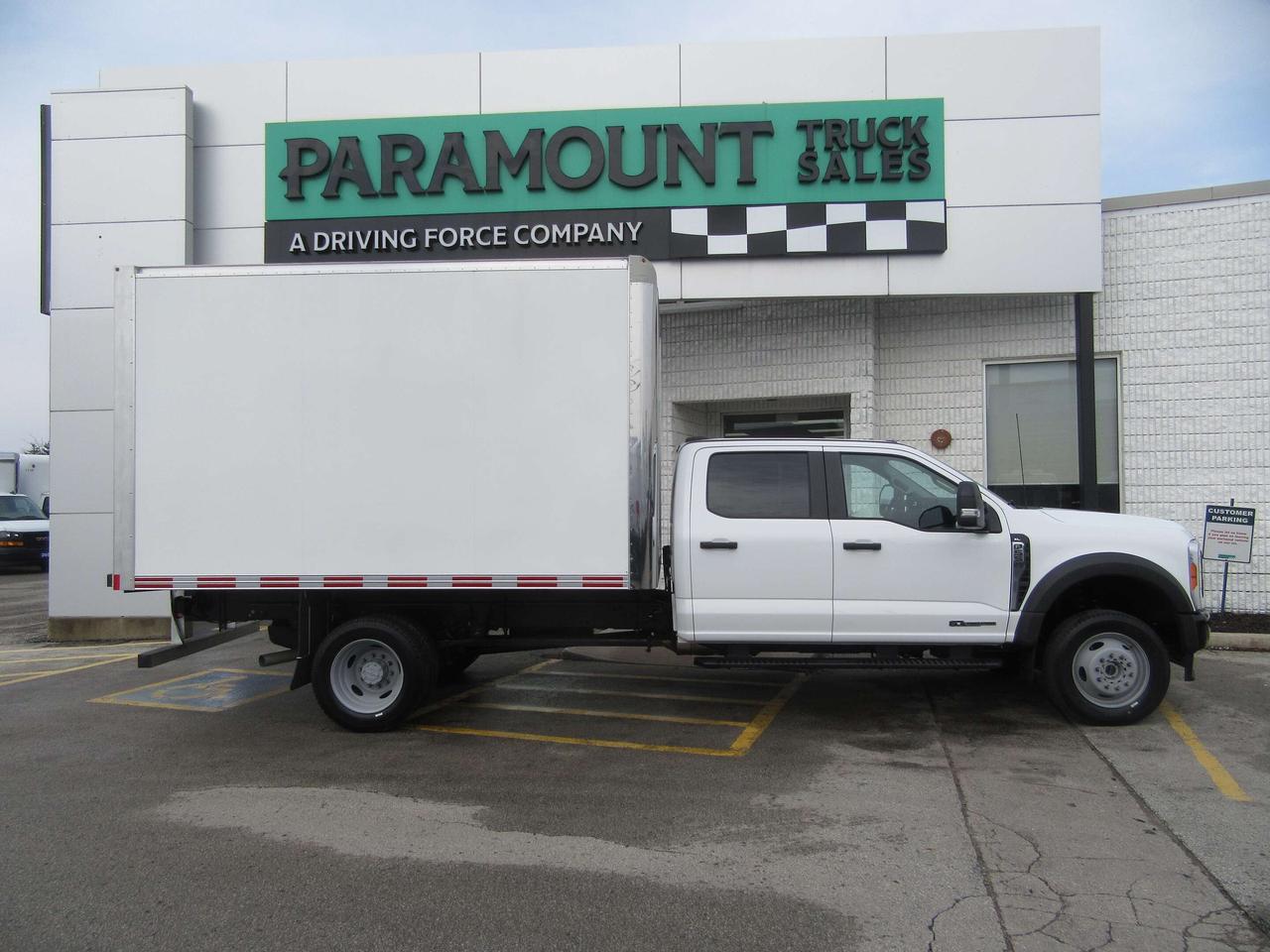2023 Ford F-550 4X4 DIESEL CREW CAB NEW 12FT ALUMINUM BOX Photo1