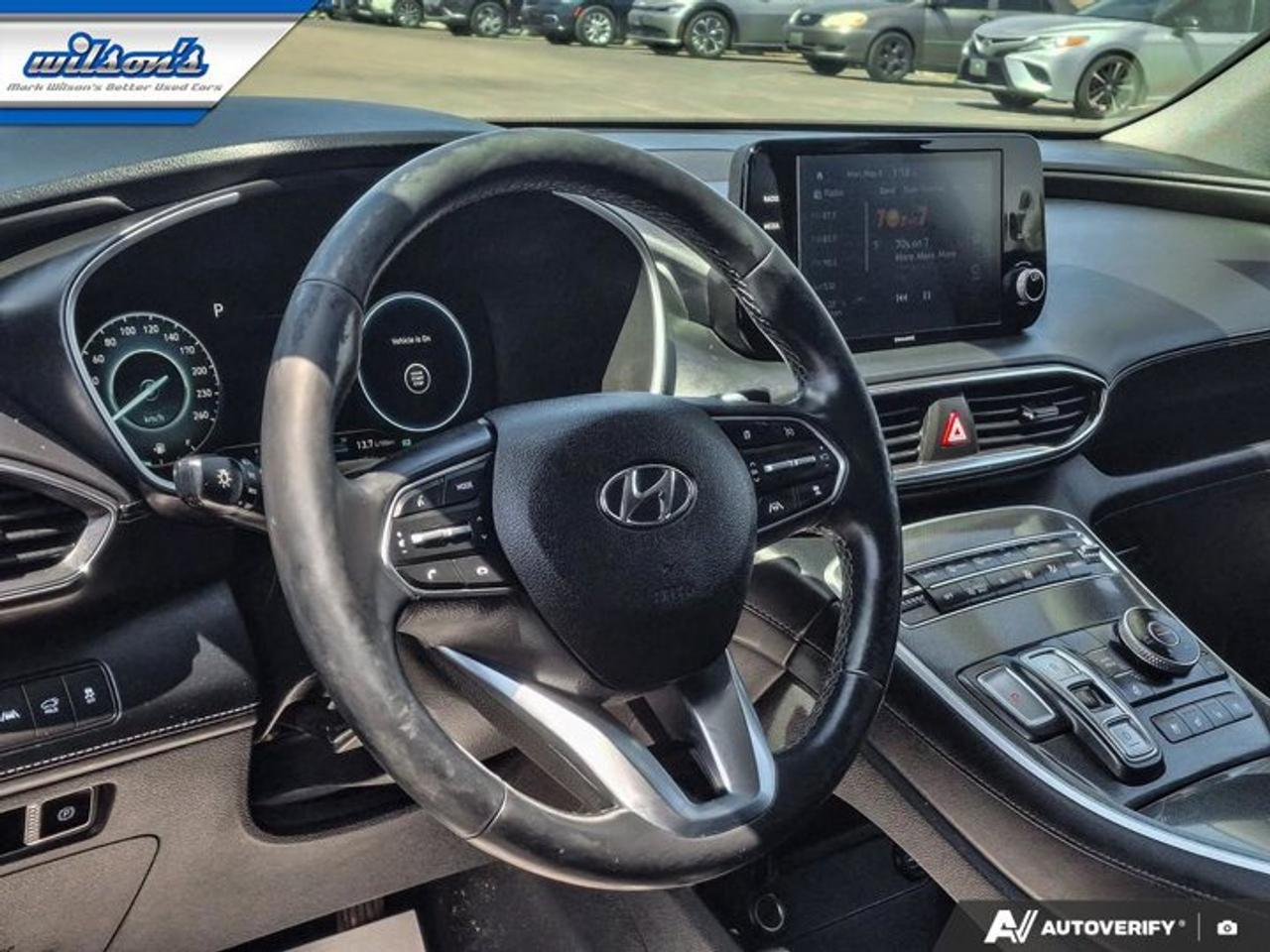 2021 Hyundai Santa Fe Hybrid Luxury AWD | Leather | Pano Roof | Heated + Cooled Seats | Heated Steering | Adaptive Cruise & More! Photo