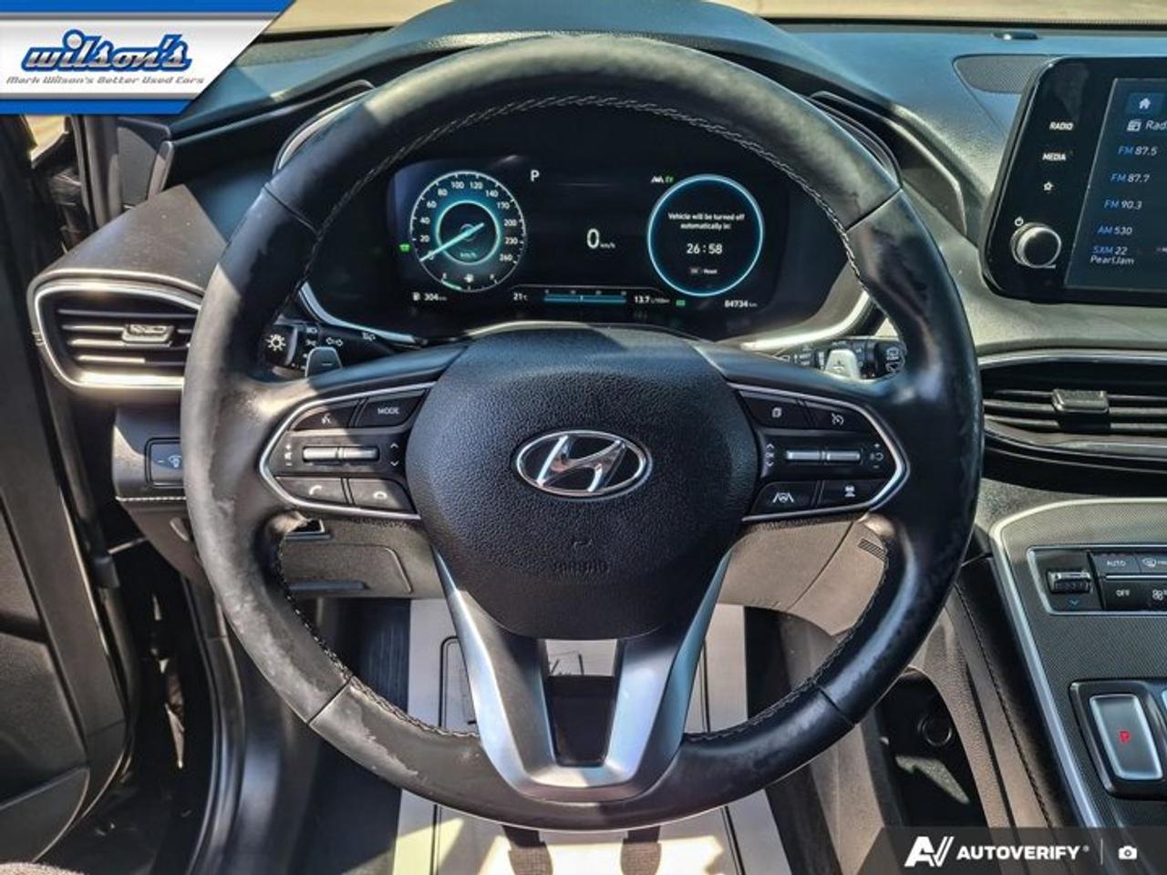 2021 Hyundai Santa Fe Hybrid Luxury AWD | Leather | Pano Roof | Heated + Cooled Seats | Heated Steering | Adaptive Cruise & More! Photo