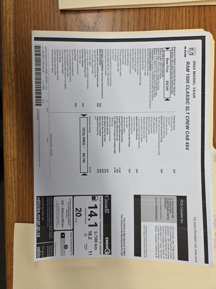 2022 RAM 1500 Classic SLT Photo3