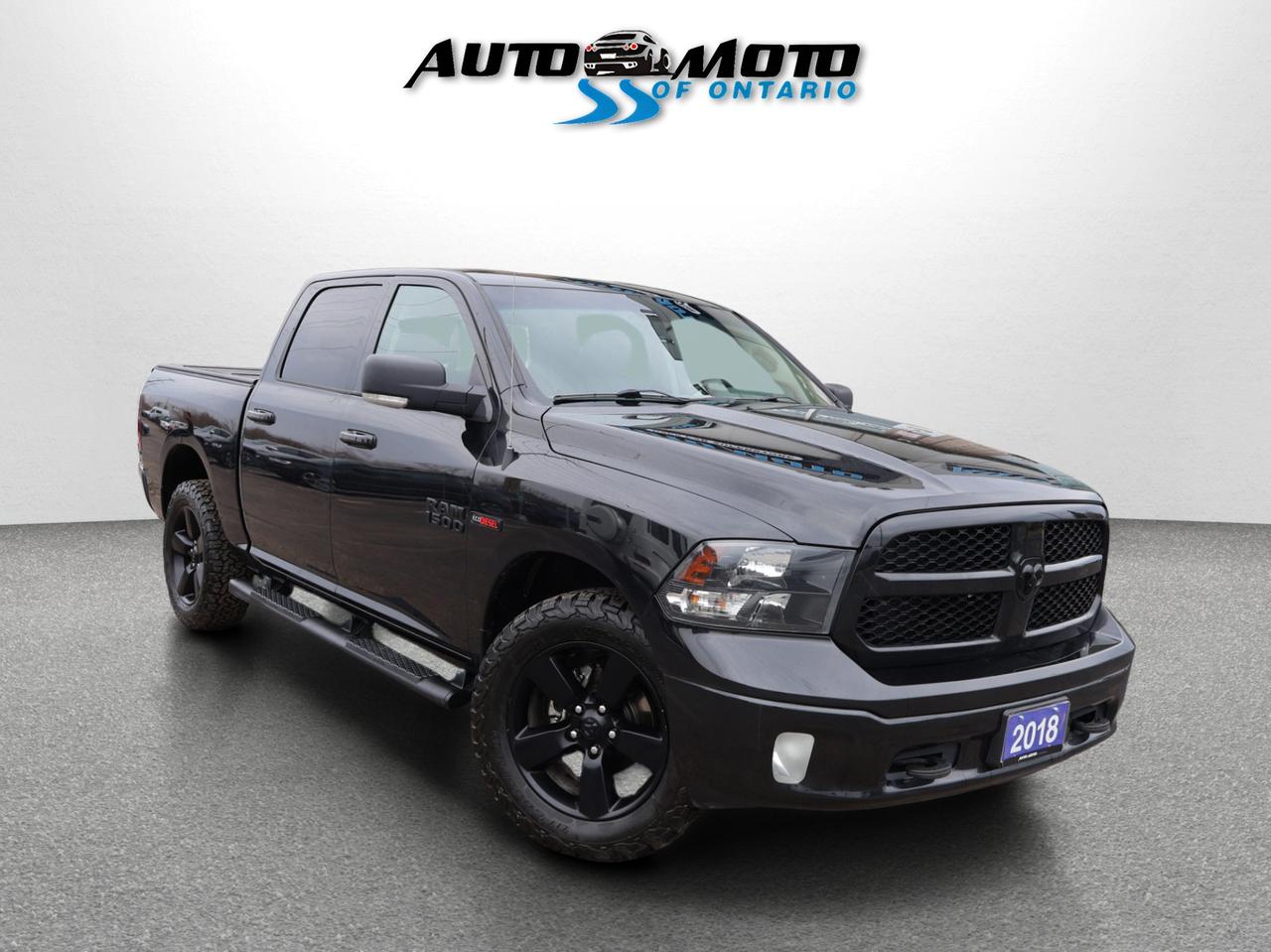 2018 RAM 1500 BIG HORN DIESEL 4WD CERTIFIED *1 OWNER*ACCIDENT FREE*DODGE MAINTAIN* CAMERA NAV BLUETOOTH LEATHER HEATED SEATS CRUISE ALLOYS - Photo #1