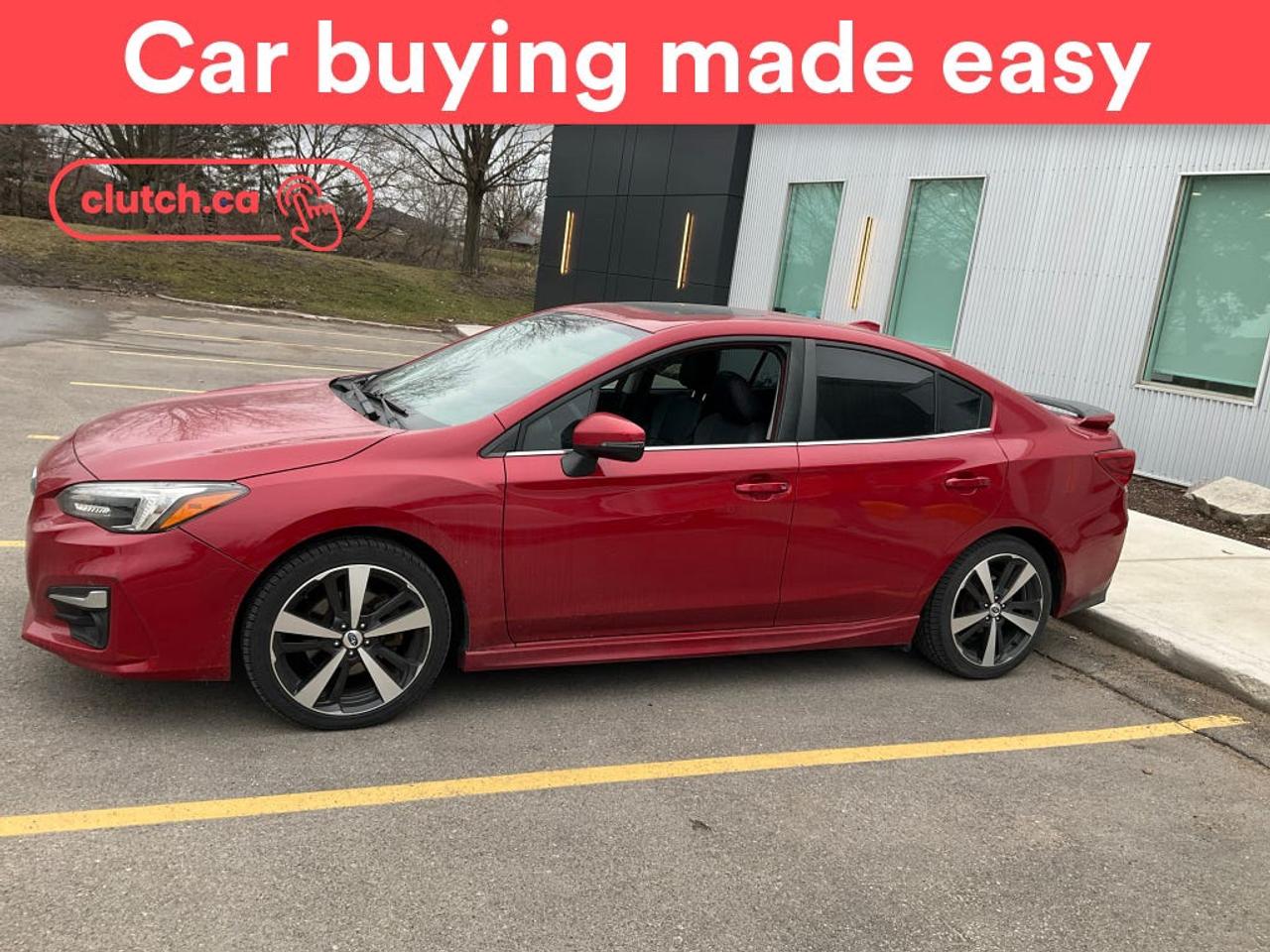 Front Heated Seats, Climate Control, Dual Zone Front Climate Control and more!<br> <br>Clutch is the largest online used car retailer in Canada, delivering a seamless, hassle-free car-buying experience to drivers everywhere. Shop thousands of used cars online, get the right one delivered to your door, and enjoy peace of mind with our 10-Day Money-Back Guarantee. How sweet is that? To learn more, visit clutch.ca.<br> <br>The top features for this car include:<br> <br>Brake Assist<br>Front Heated Seats<br>Climate Control<br>Dual Zone Front Climate Control<br>Premium Sound System<br>Bluetooth Music<br>Touchscreen Display<br>GPS Navigation<br>Cruise Control<br>Adaptive Cruise Control<br>12V Outlet<br>Hands Free Device Connectivity<br>Apple CarPlay<br>Android Auto<br>USB Input<br>Keyless Entry<br>Passive Keyless Entry<br>Push Button Start<br>Lane Departure Warning<br>Active Lane Keep Assistance<br>Blindspot Sensors<br>Forward Collision Mitigation<br>Rear Collision Warning<br>Rear Collision Mitigation<br>Driver Attention Alert<br>Heated Steering Wheel<br>Hill Assistance<br>Automatic High Beams<br>Rear View Camera<br>Power Driver Seat<br> <br>Seamless home delivery - Delivery to your door in a matter of days. Available on select packages.<br> <br>Try it out for 10 days - If you do not like it, we will take it back. <br> <br>Quality assured - All cars go through our rigorous 210-point inspection and reconditioning process.<br> <br>Peace of mind - Warranty and protection plans available.<br> <br>Haggle-free - No haggling or hard sells.<br> <br>100% Transparency - Full inspection reports on every car, including high-res photography and a free Carfax report.<br> <br>Listed price is for cash purchase only and does not include taxes, Shipping Fees (if applicable), Delivery Fees (if applicable), government licensing fees.<br> <br>Previous Provincial Registrations:<br>Ontario<br> <br>Stock # 95580